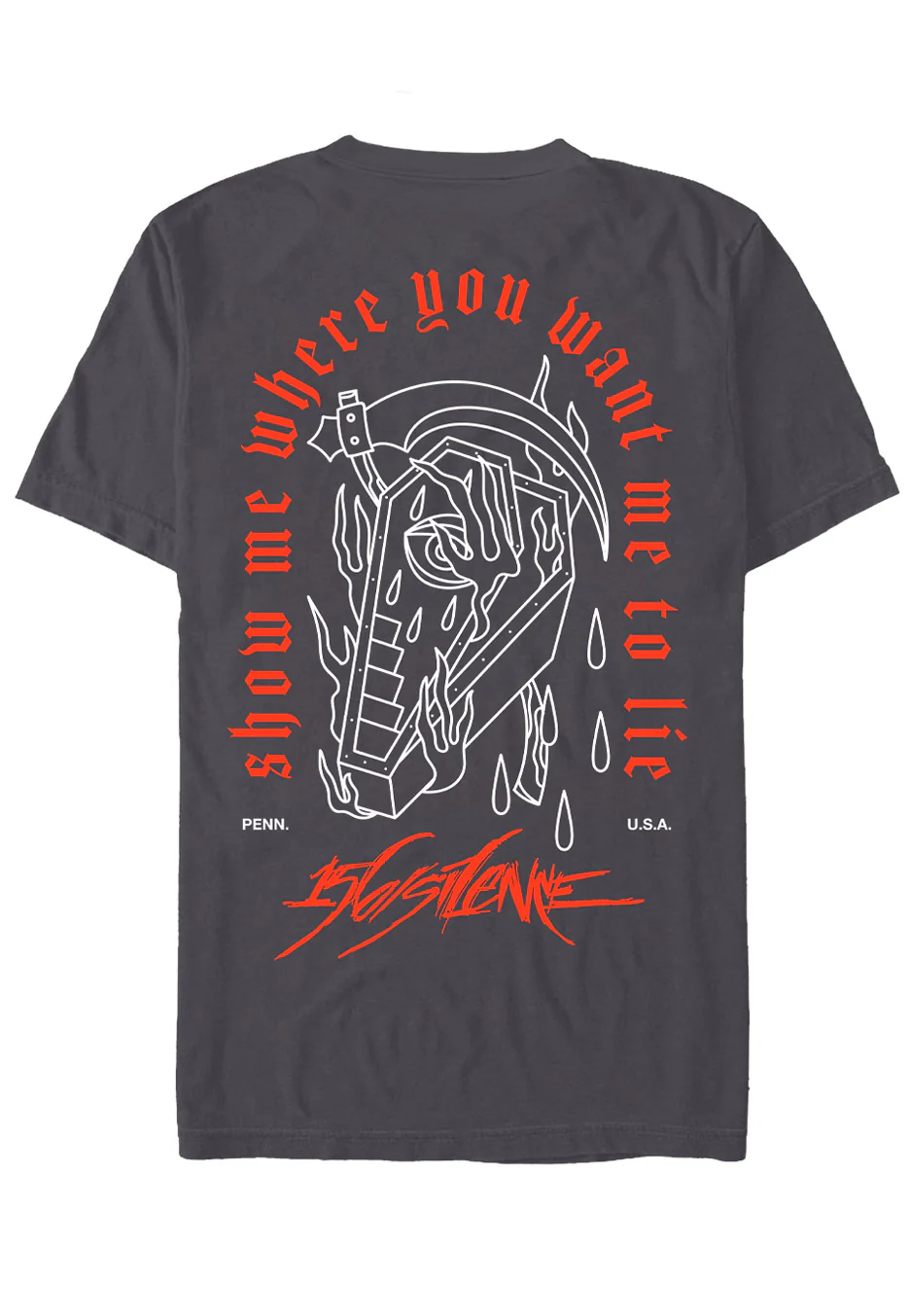 Coffin Charcoal - T-Shirt - Image 4