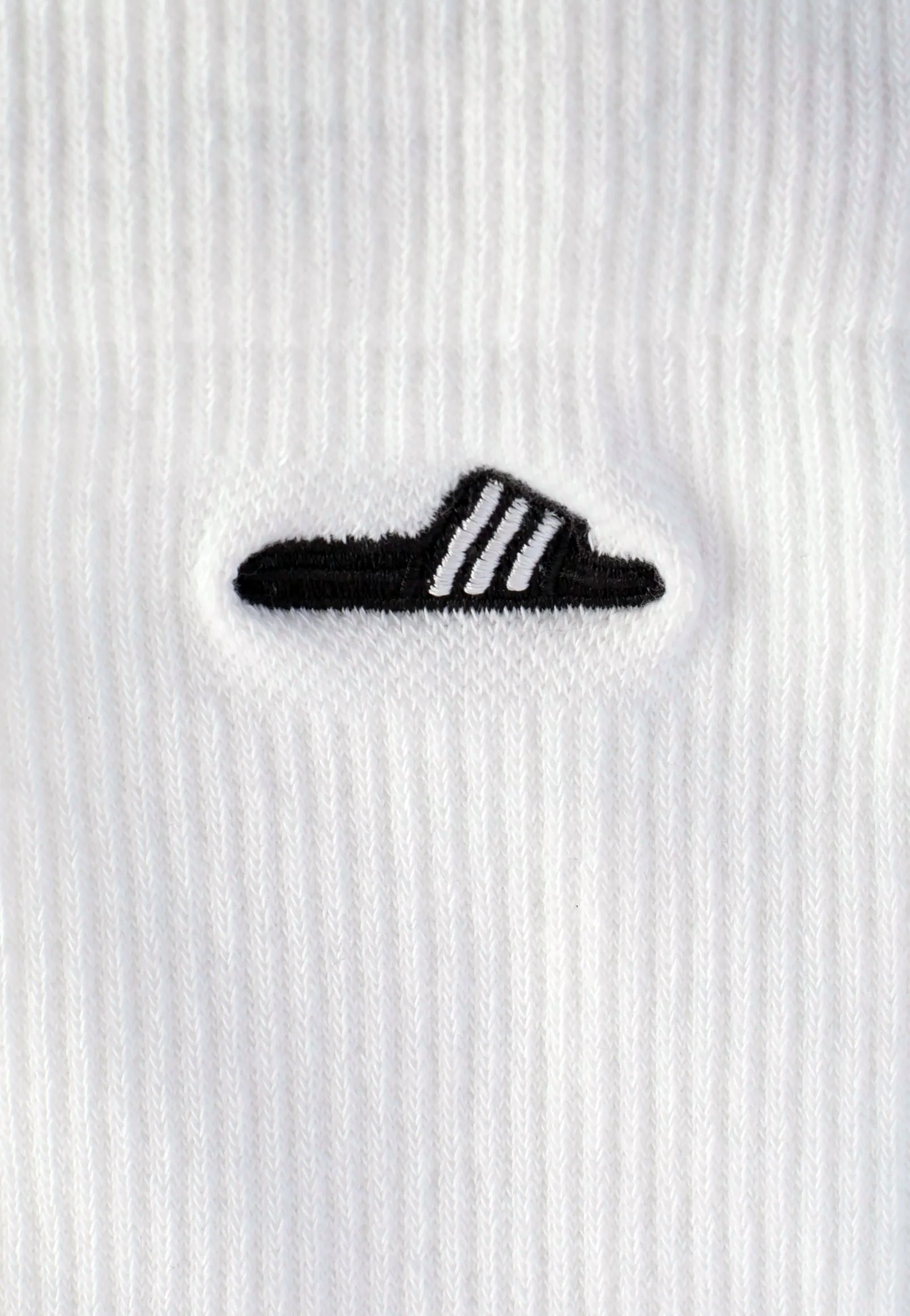 Adilette White/Black - Socks - Image 2