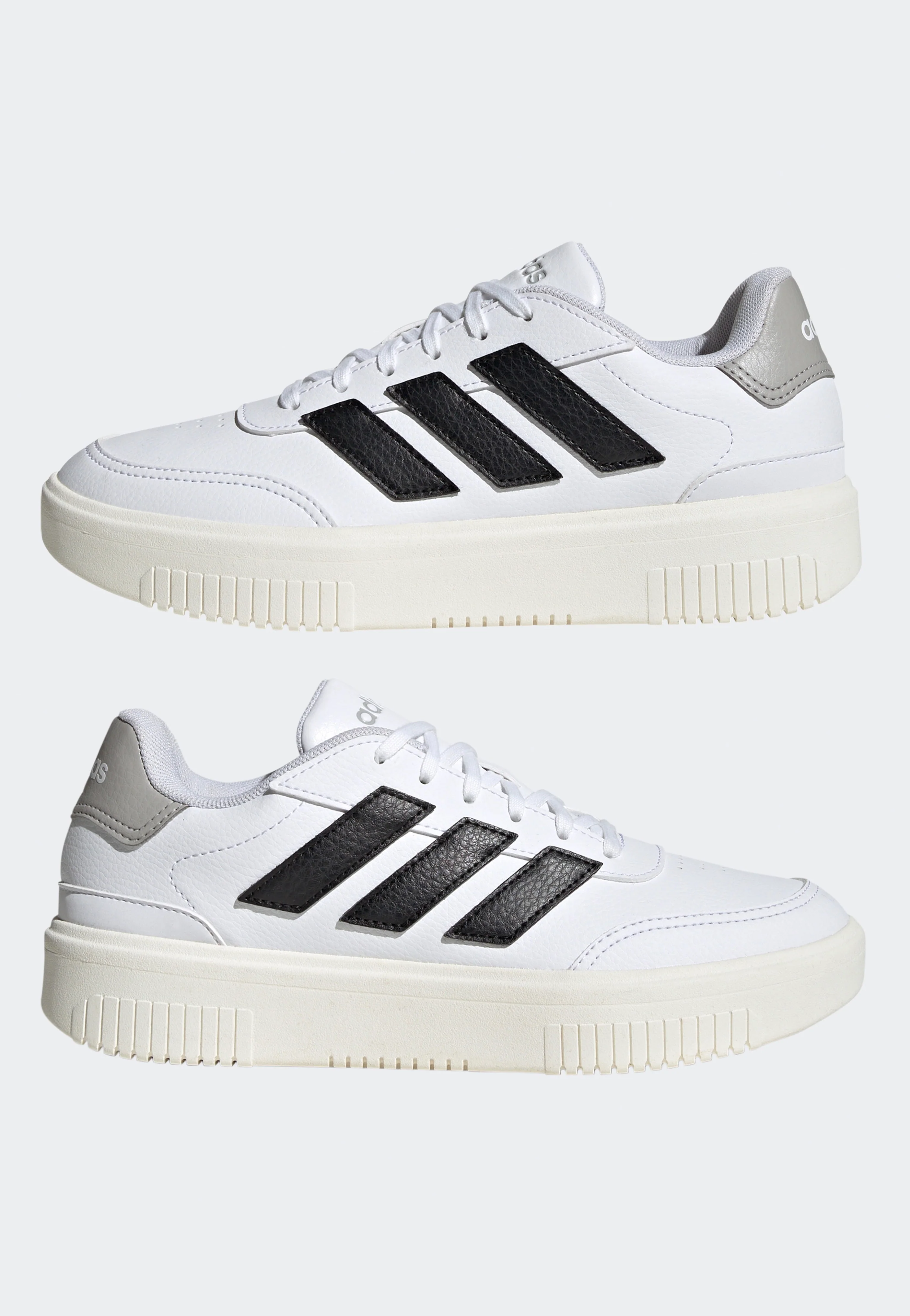 Courtblock Bold Ftwwht/Cblack/Gretwo - Girl Shoes - Image 7