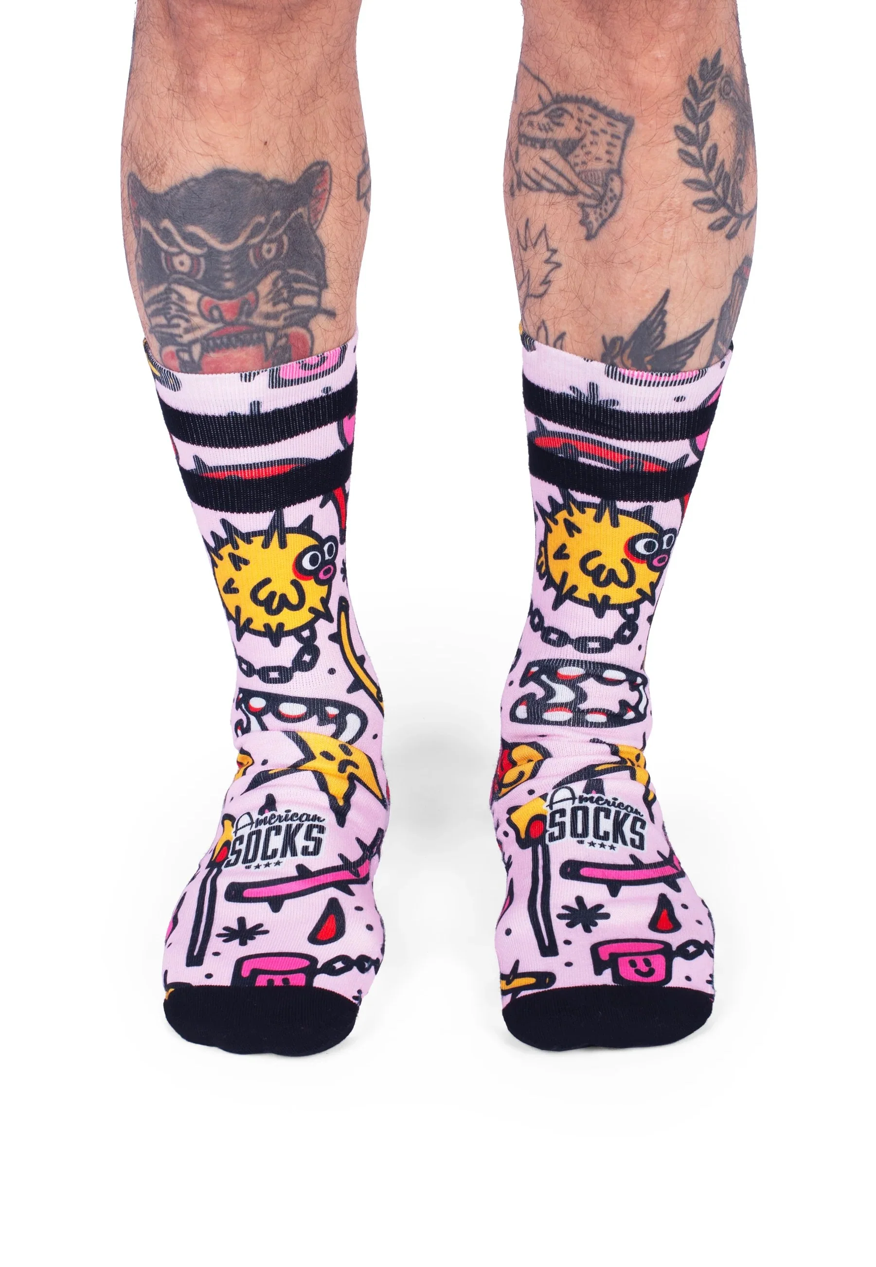 Blowfish Mid High Pink - Socks - Image 4