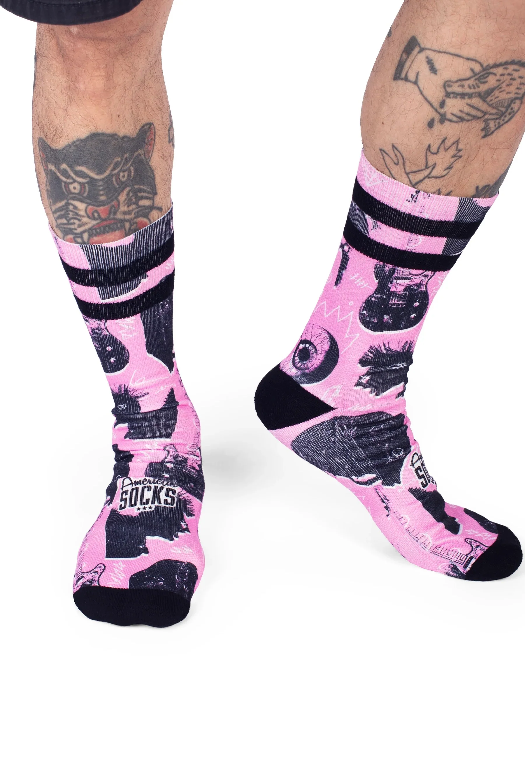 Street Riot Mid High Pink - Socks - Image 10