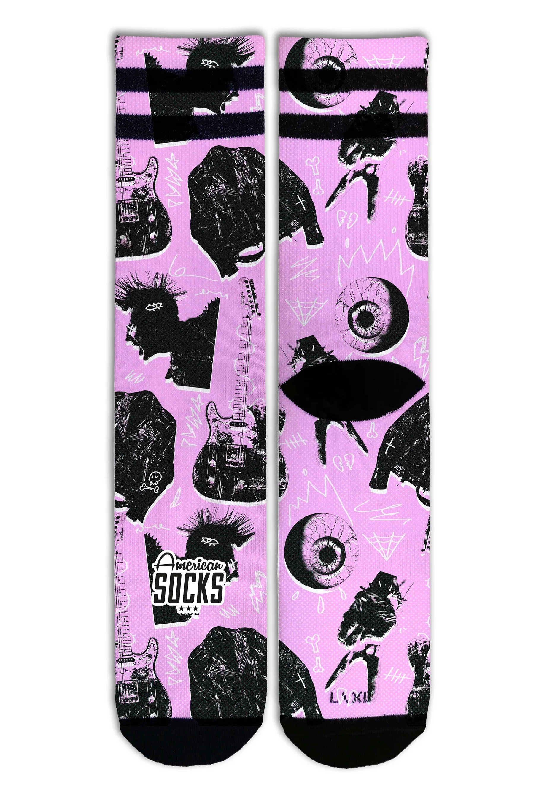 Street Riot Mid High Pink - Socks - Image 7