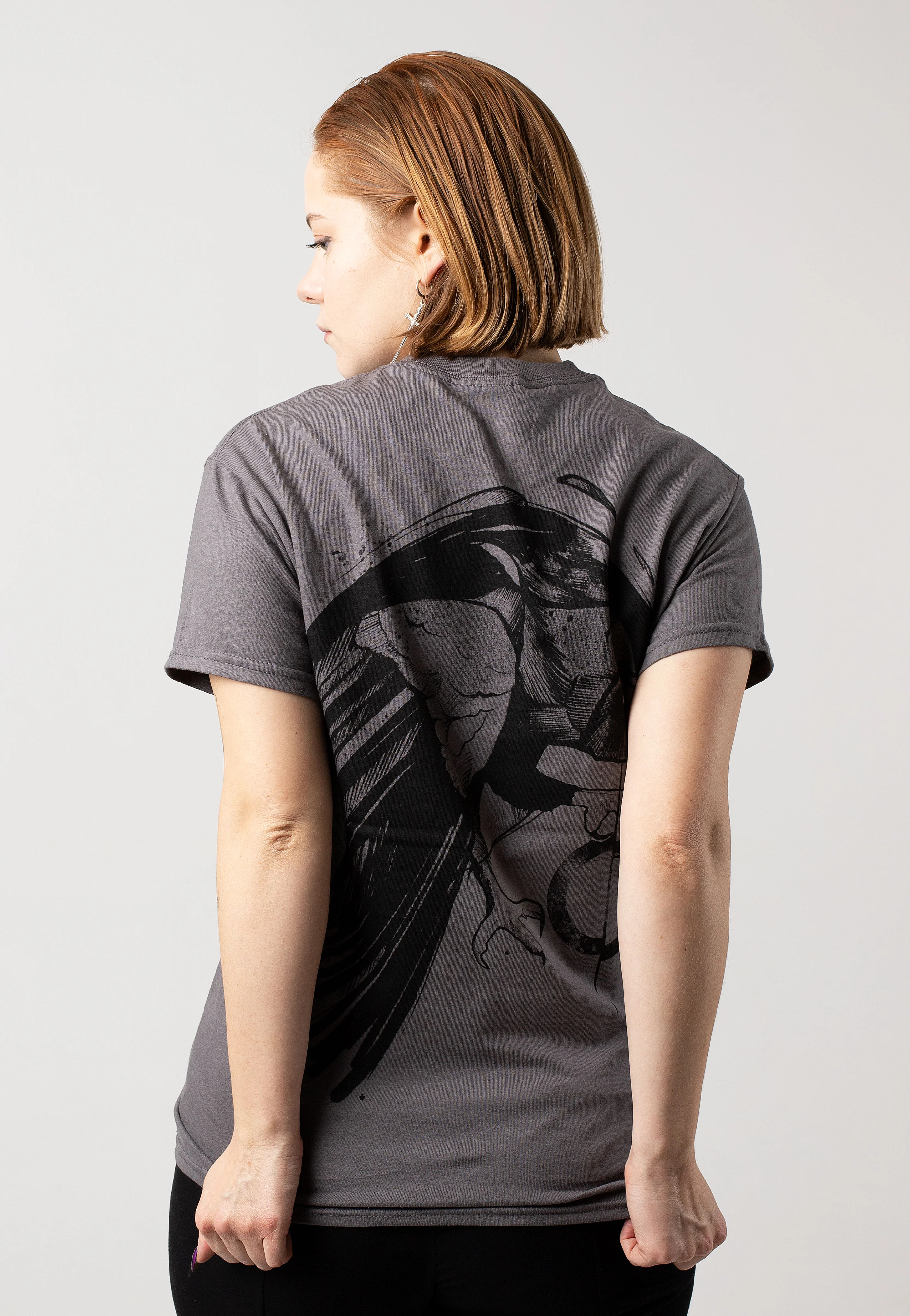 Owl Charcoal - T-Shirt - Image 6