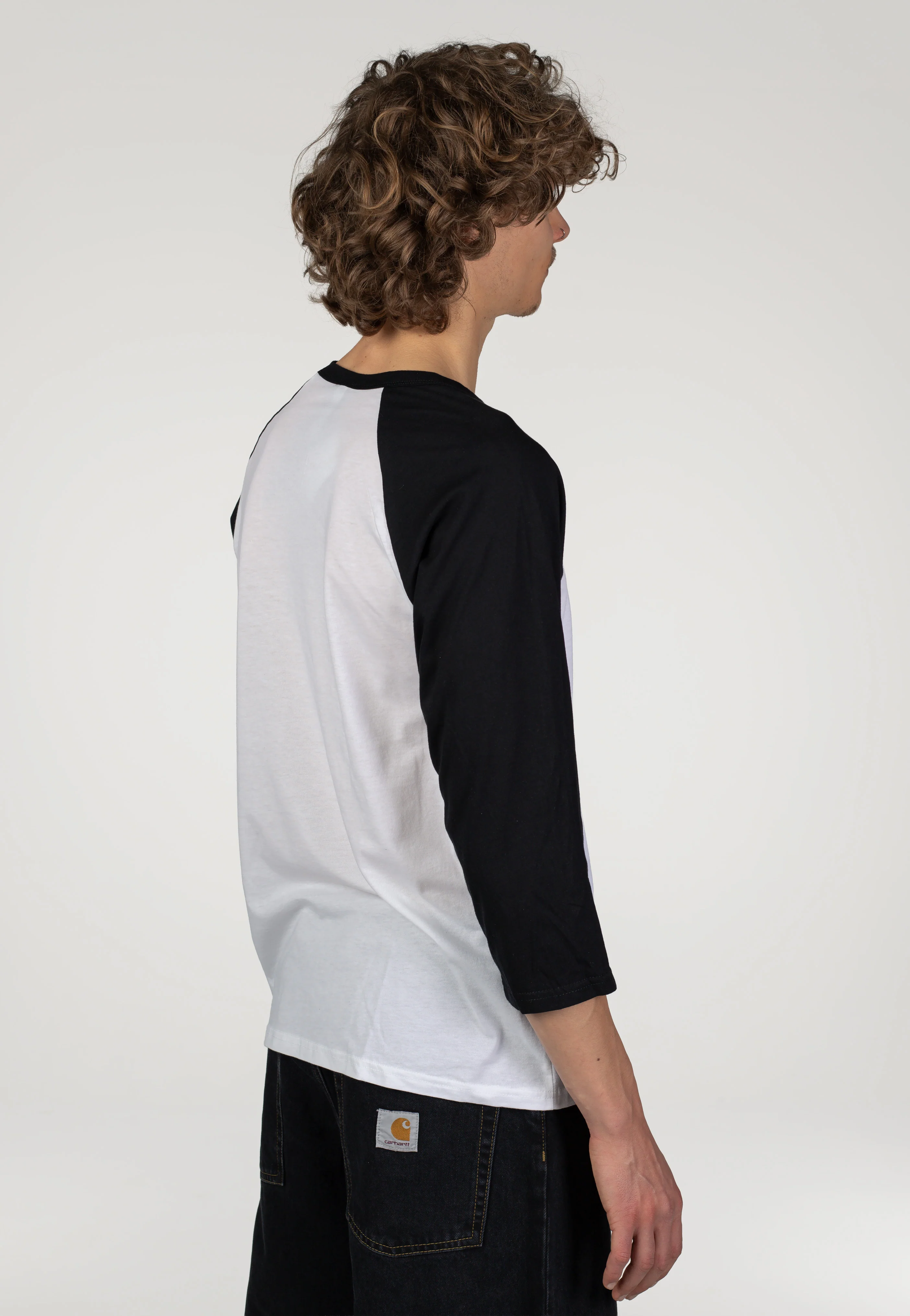 Apocalyptic Baseball White/Black - Longsleeve - Image 2