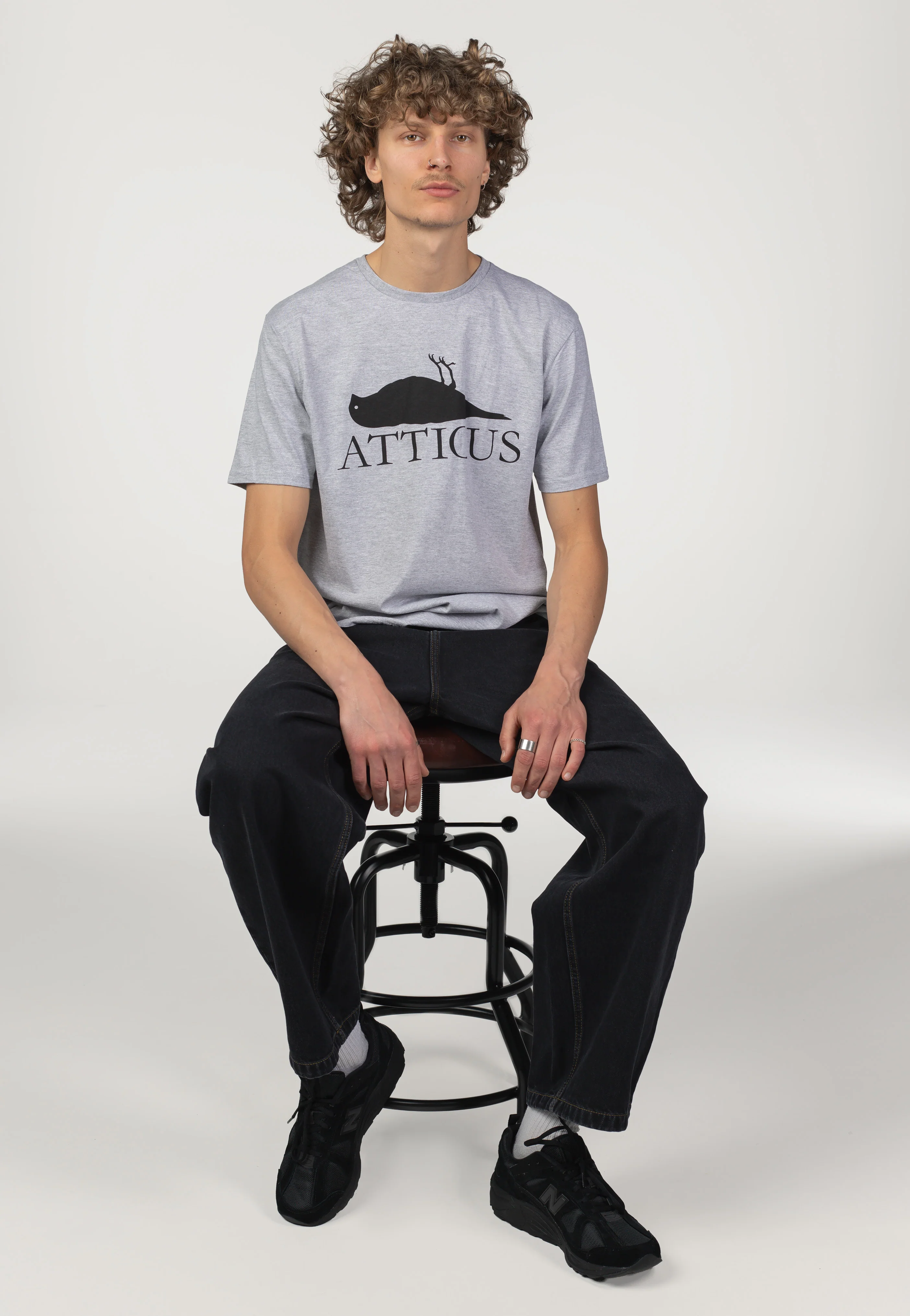 Brand Logo Heather Grey - T-Shirt - Image 2