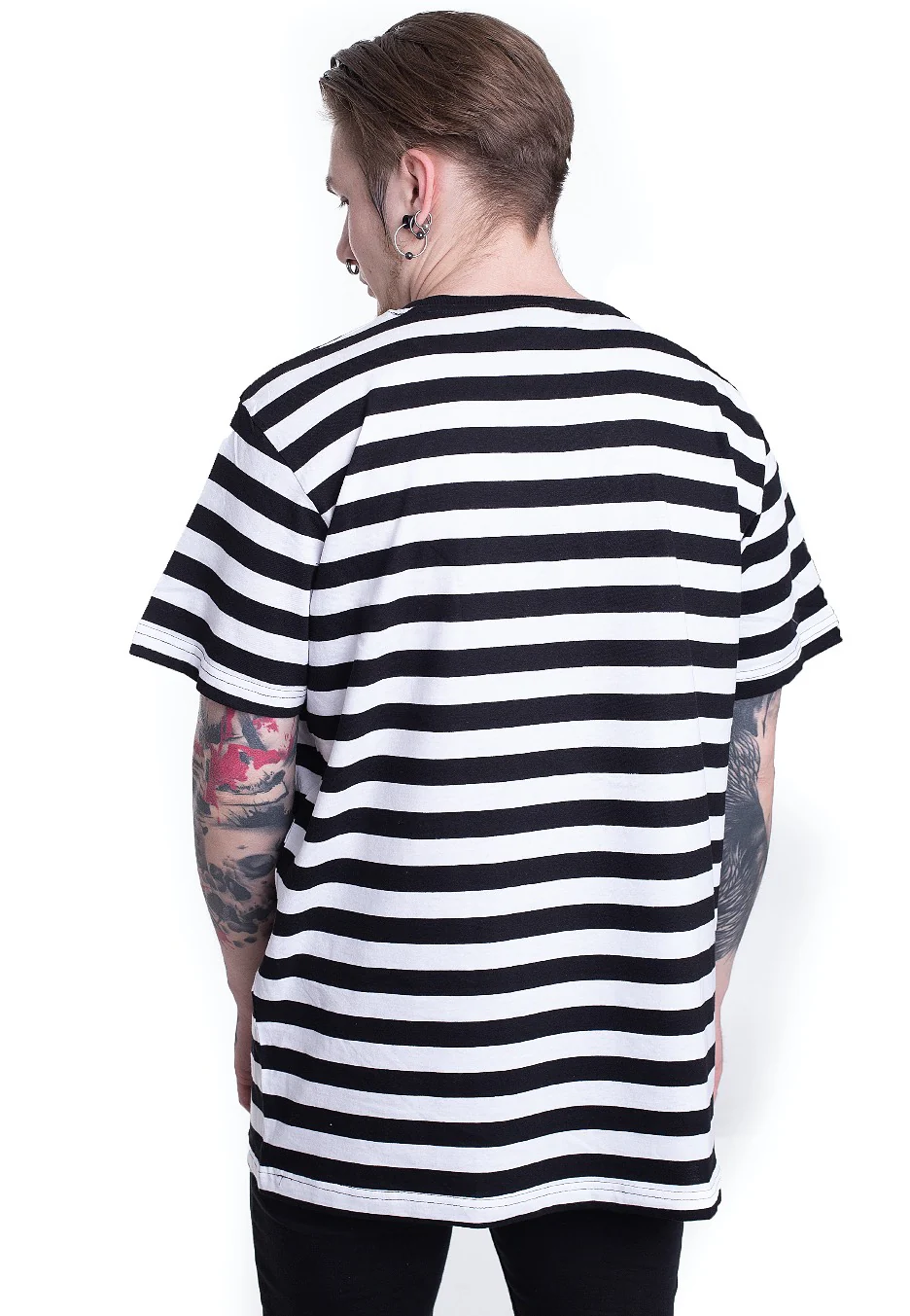 Frame Stripe Black/White - T-Shirt - Image 2