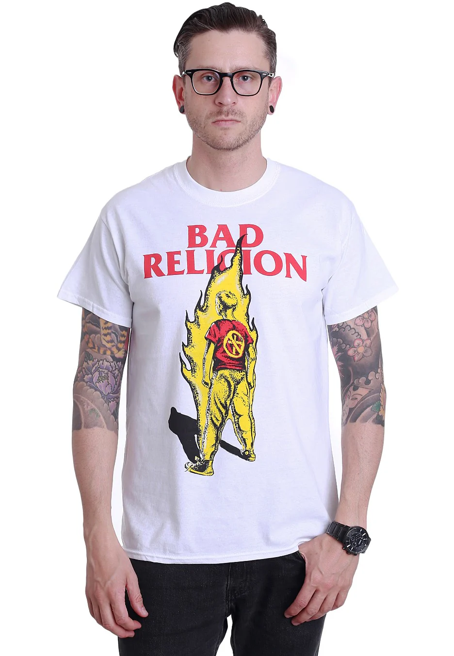 Boy On Fire White - T-Shirt - Image 3