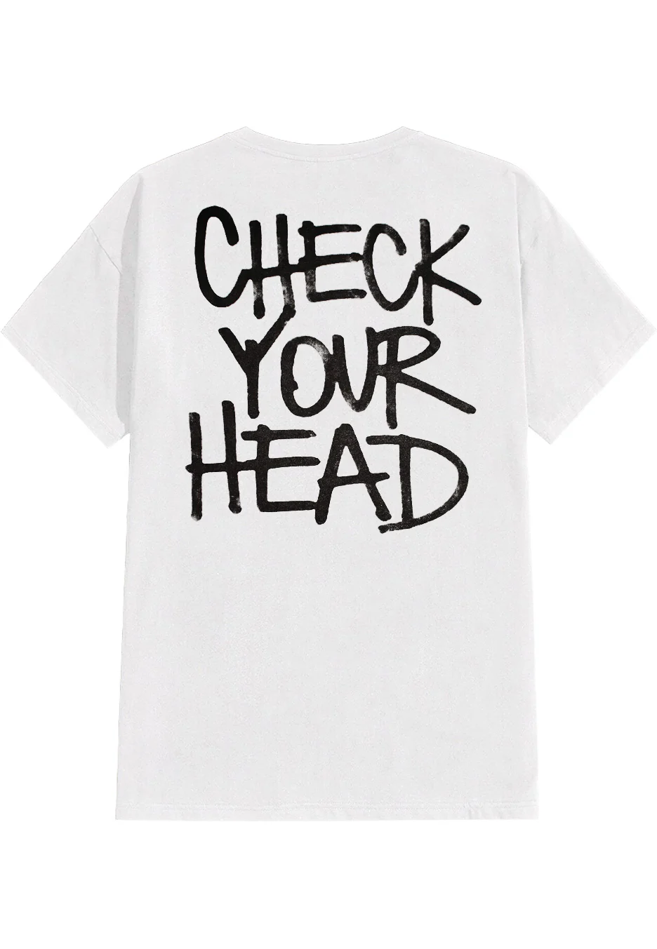 Check Your Head Photo White - T-Shirt - Image 2
