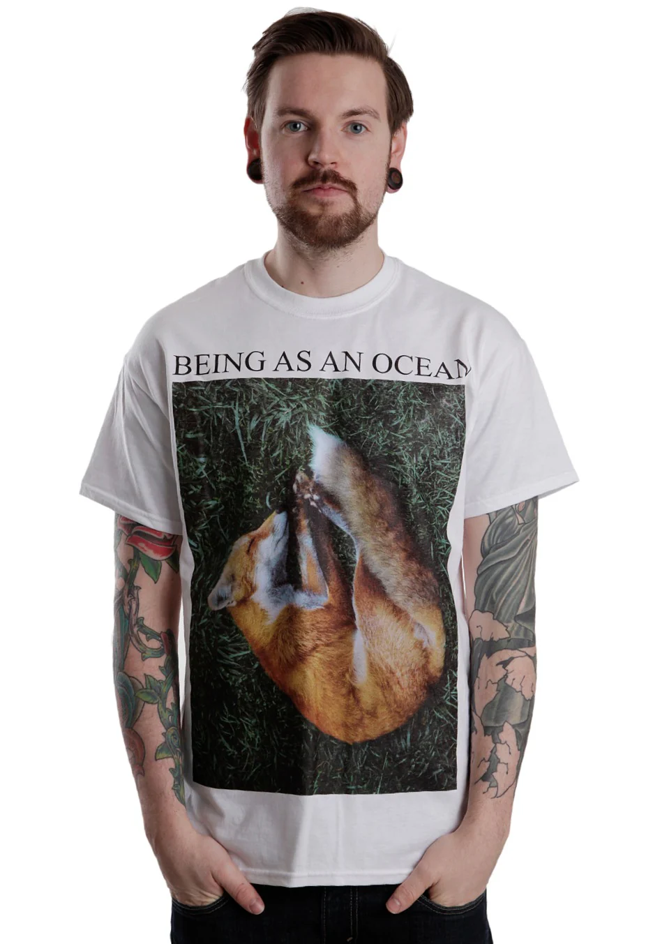 Sleeping Fox White - T-Shirt - Image 4