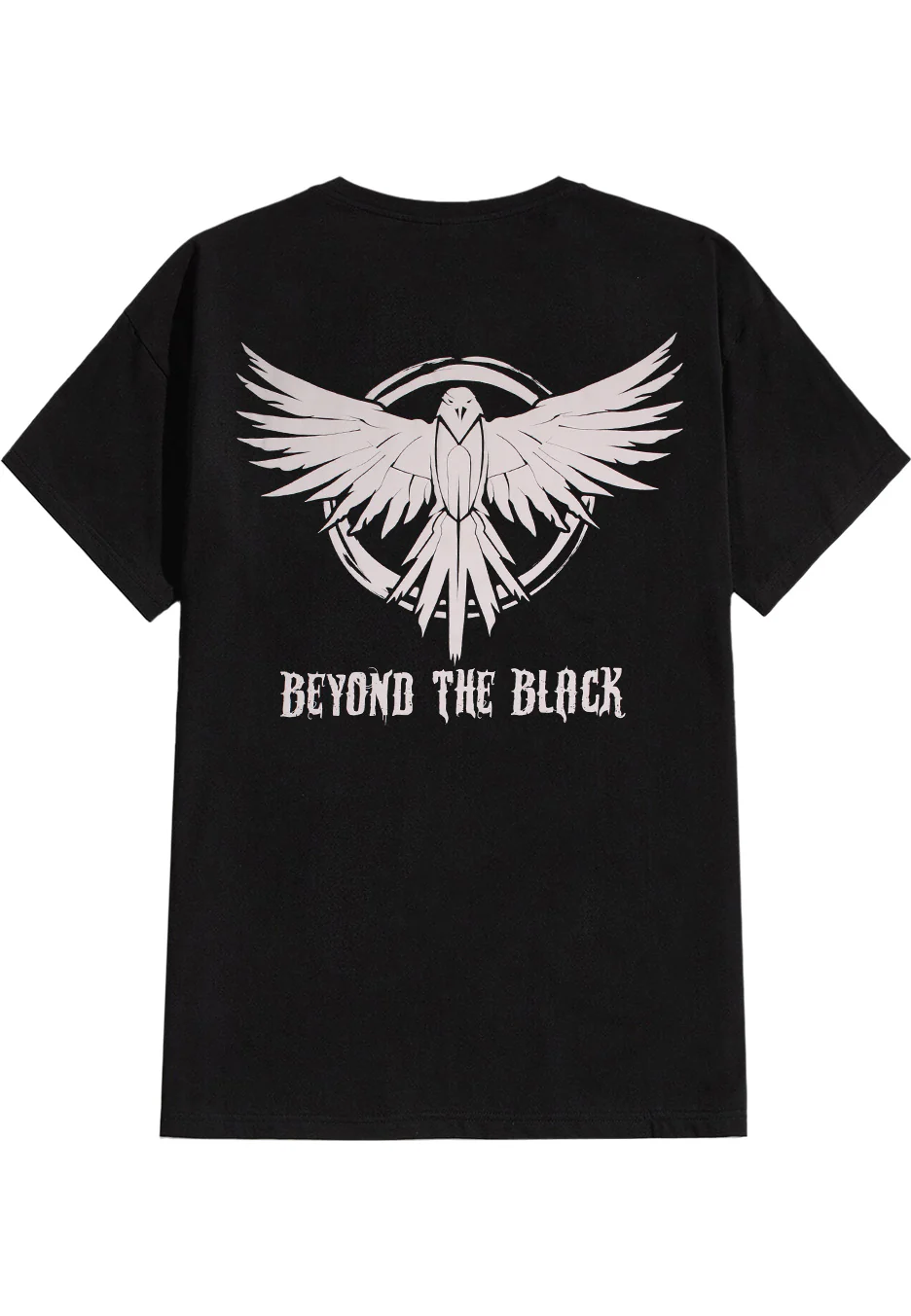 White Raven Puffprint - T-Shirt - Image 4
