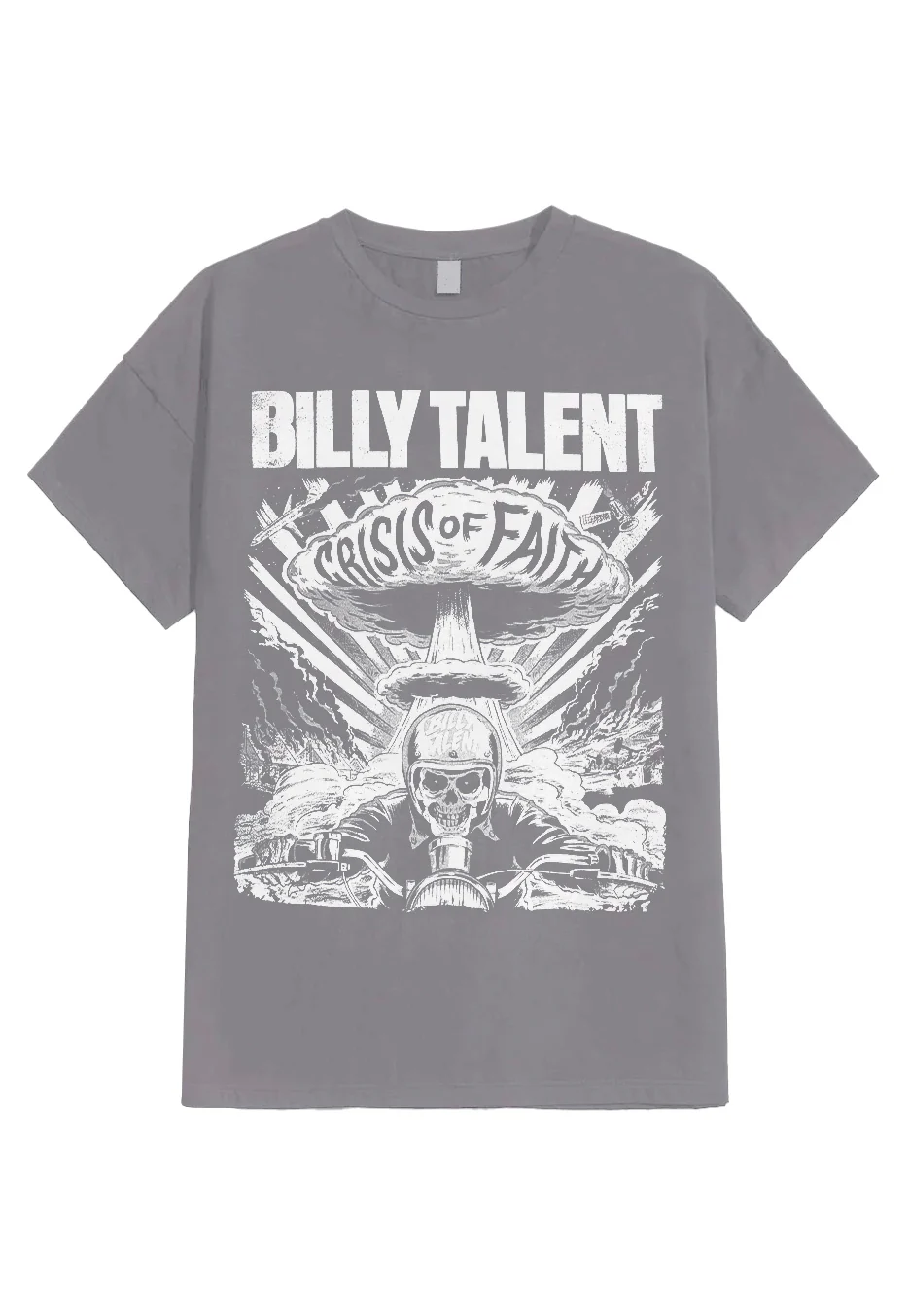 Crisis Of Faith Cover Distressed Charcoal - T-Shirt