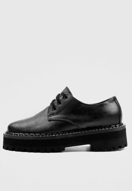 Chunky Derbs Girl Black - Girl Shoes - Image 2