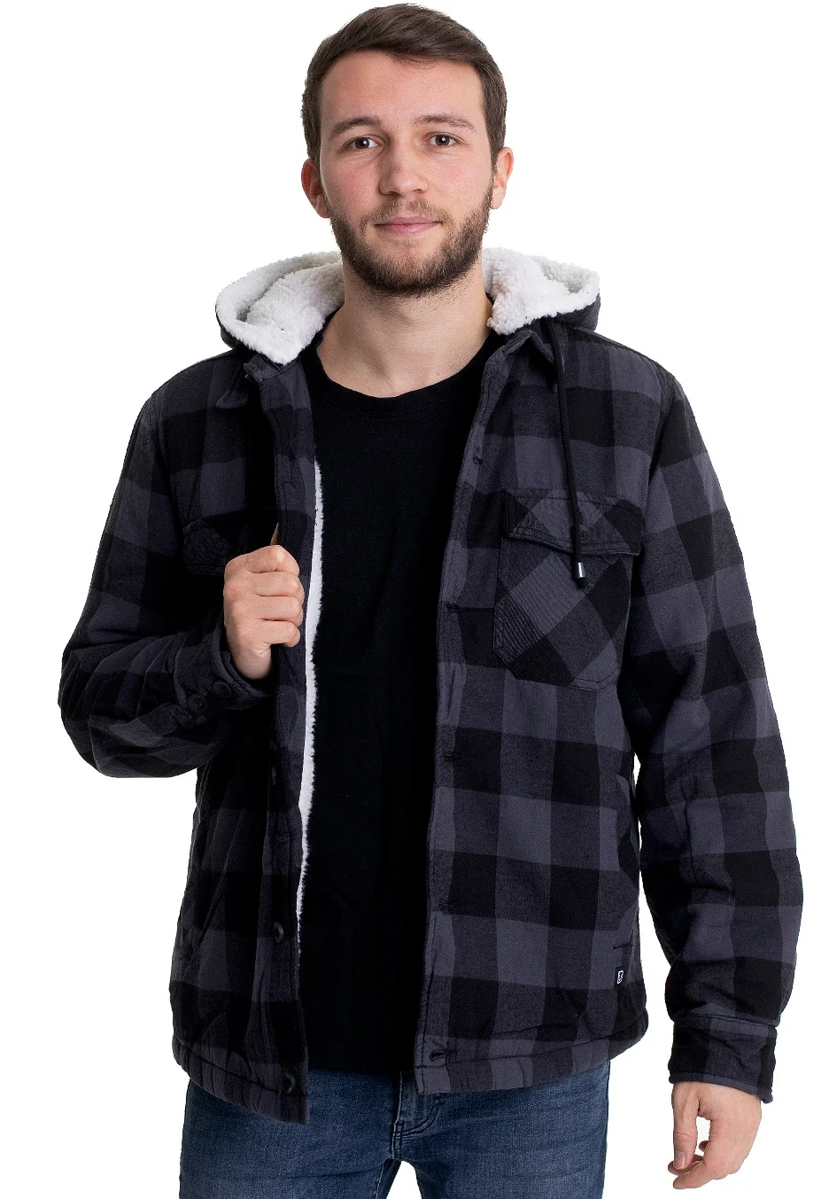 Lumberjacket Hooded Black/Grey - Jacket - Image 5