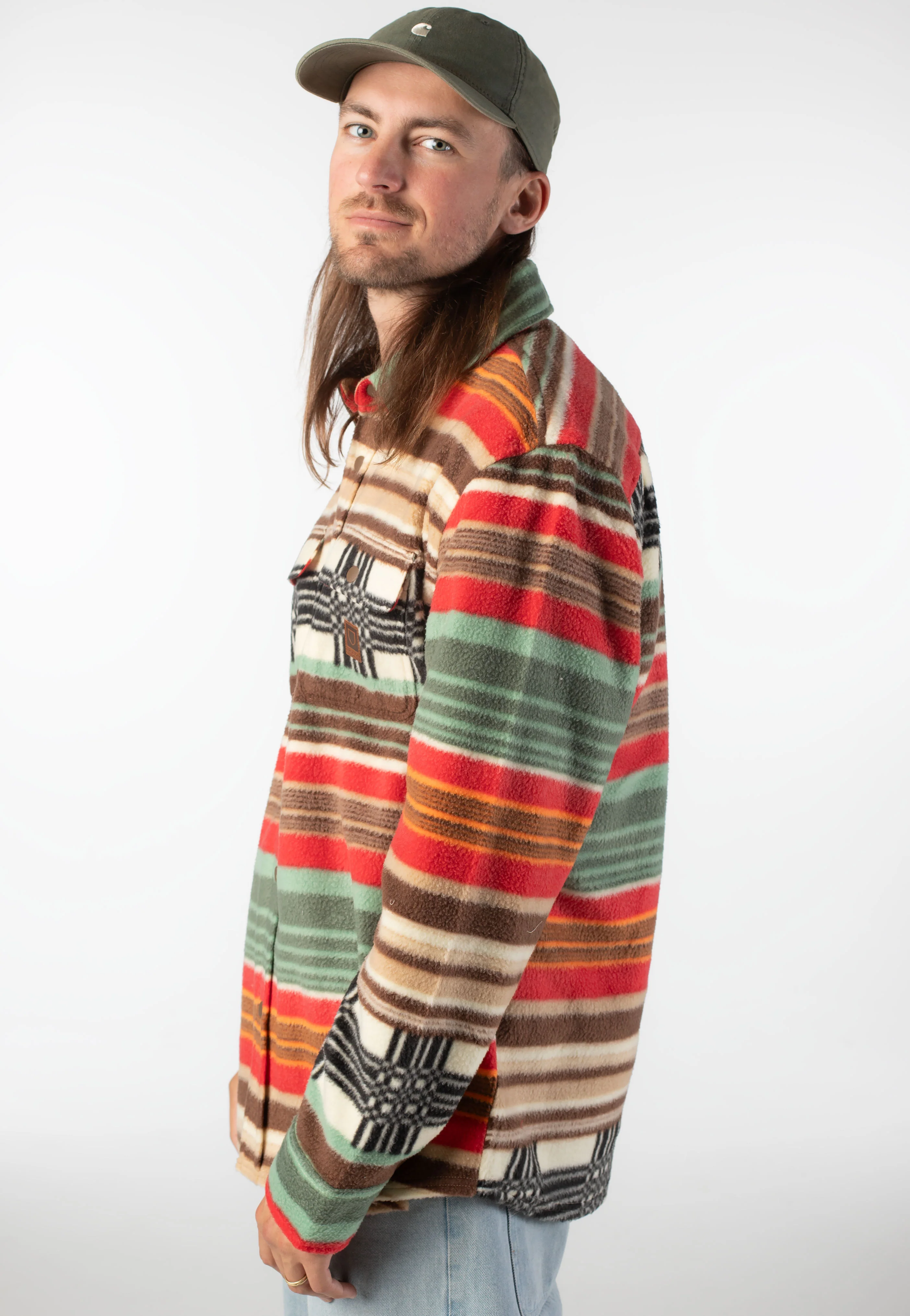 Bowery Arctic Stretch Fleece Multi Blanket Stripe - Shirt - Image 4