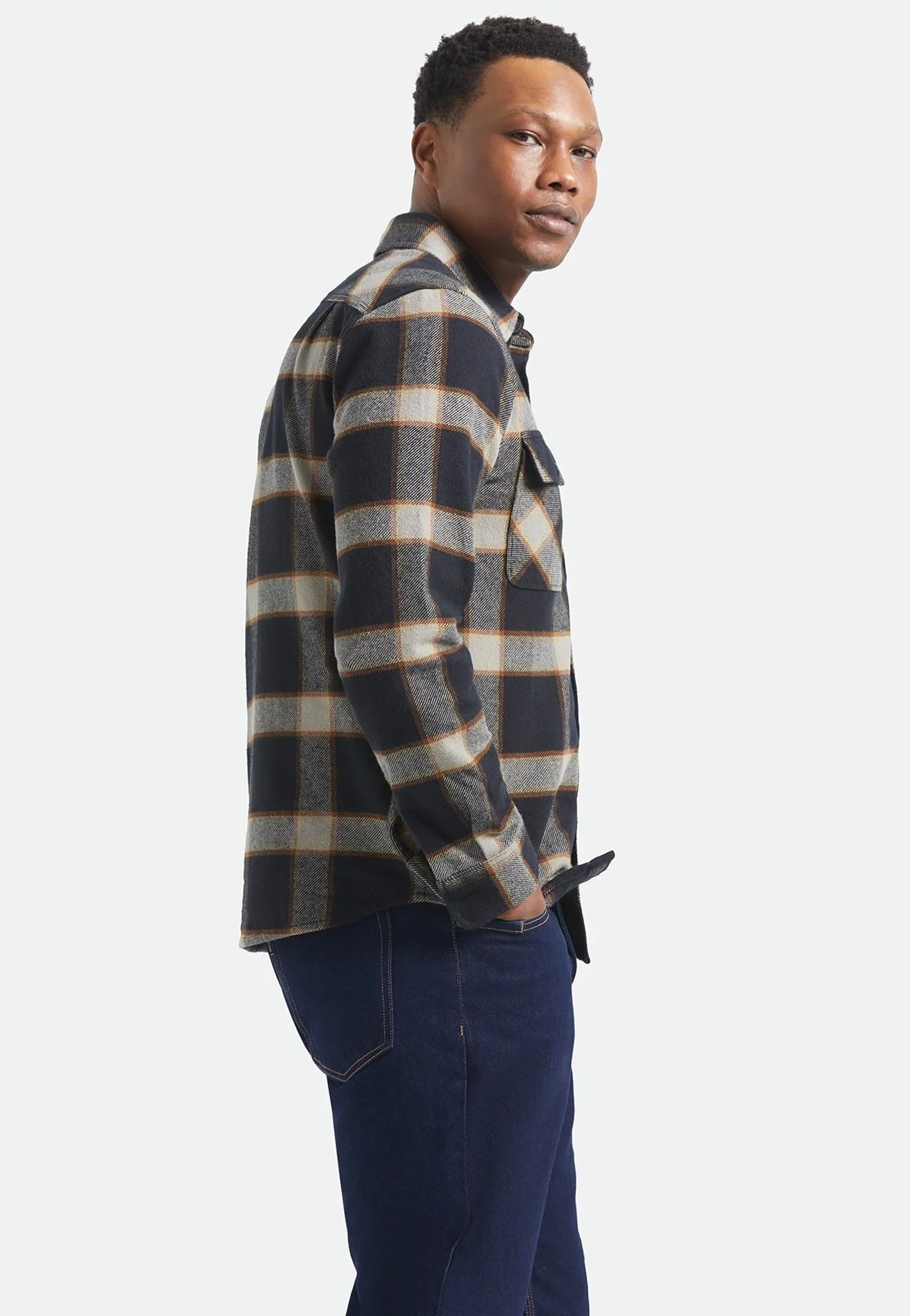Bowery Flannel Black/Cream - Shirt - Image 5