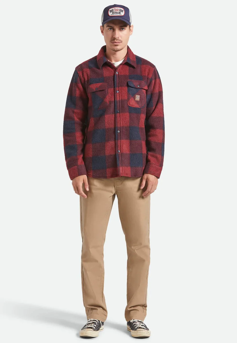 Bowery L/S Arctic Stretch Fleece Adrenaline Rush/Mood Indigo - Jacket - Image 4