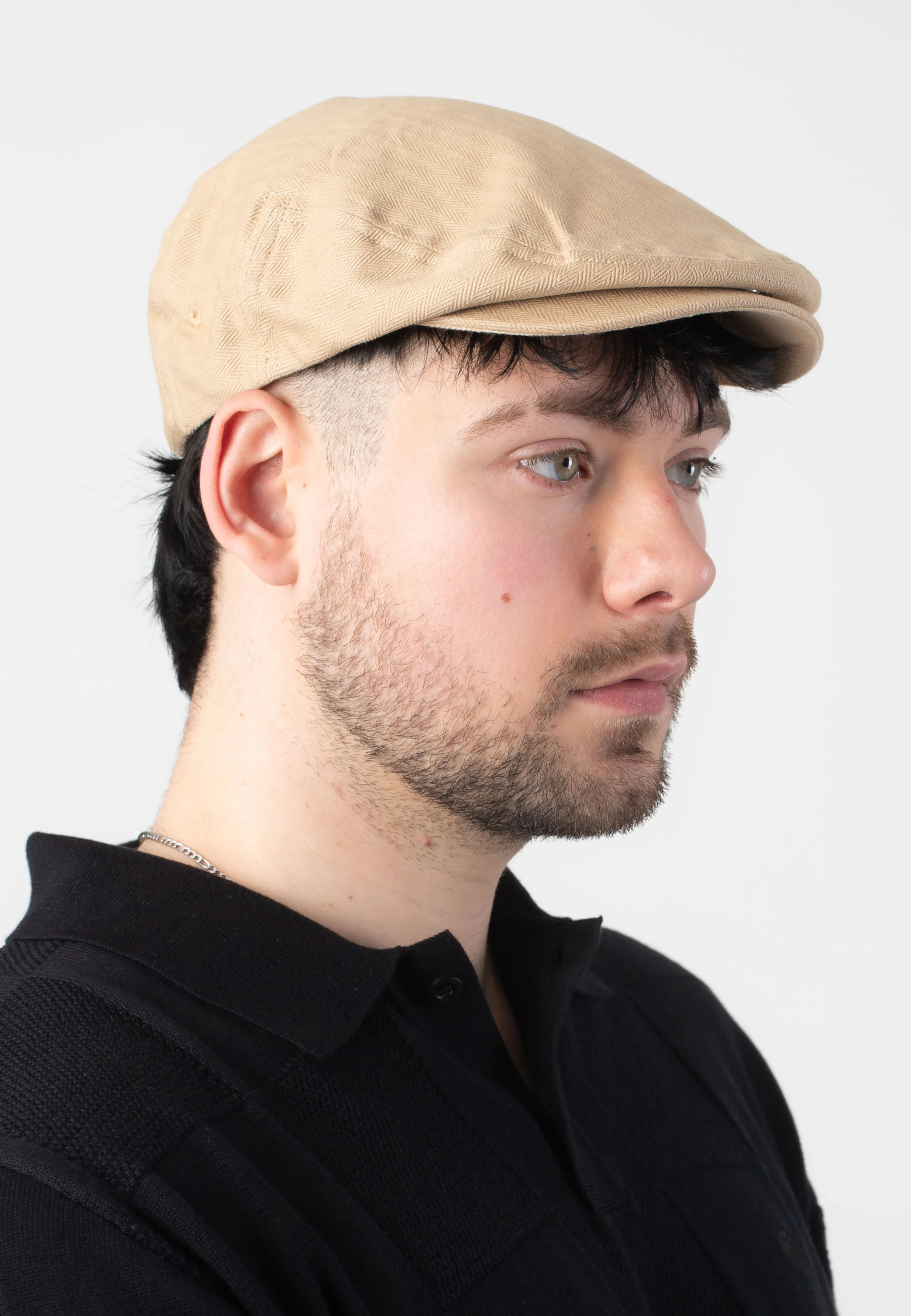 Hooligan Snap Khaki/Sand Herringbone - Hat - Image 4