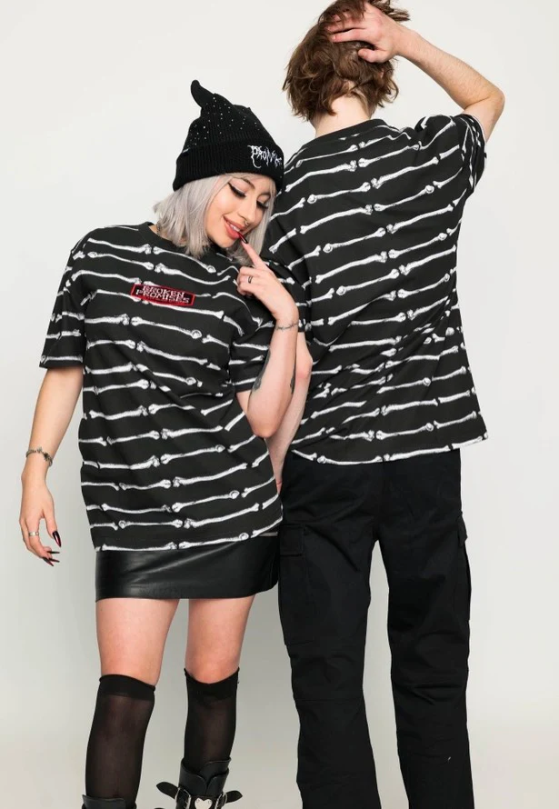 Bone Dry Stripe Knit Black - T-Shirt - Image 2