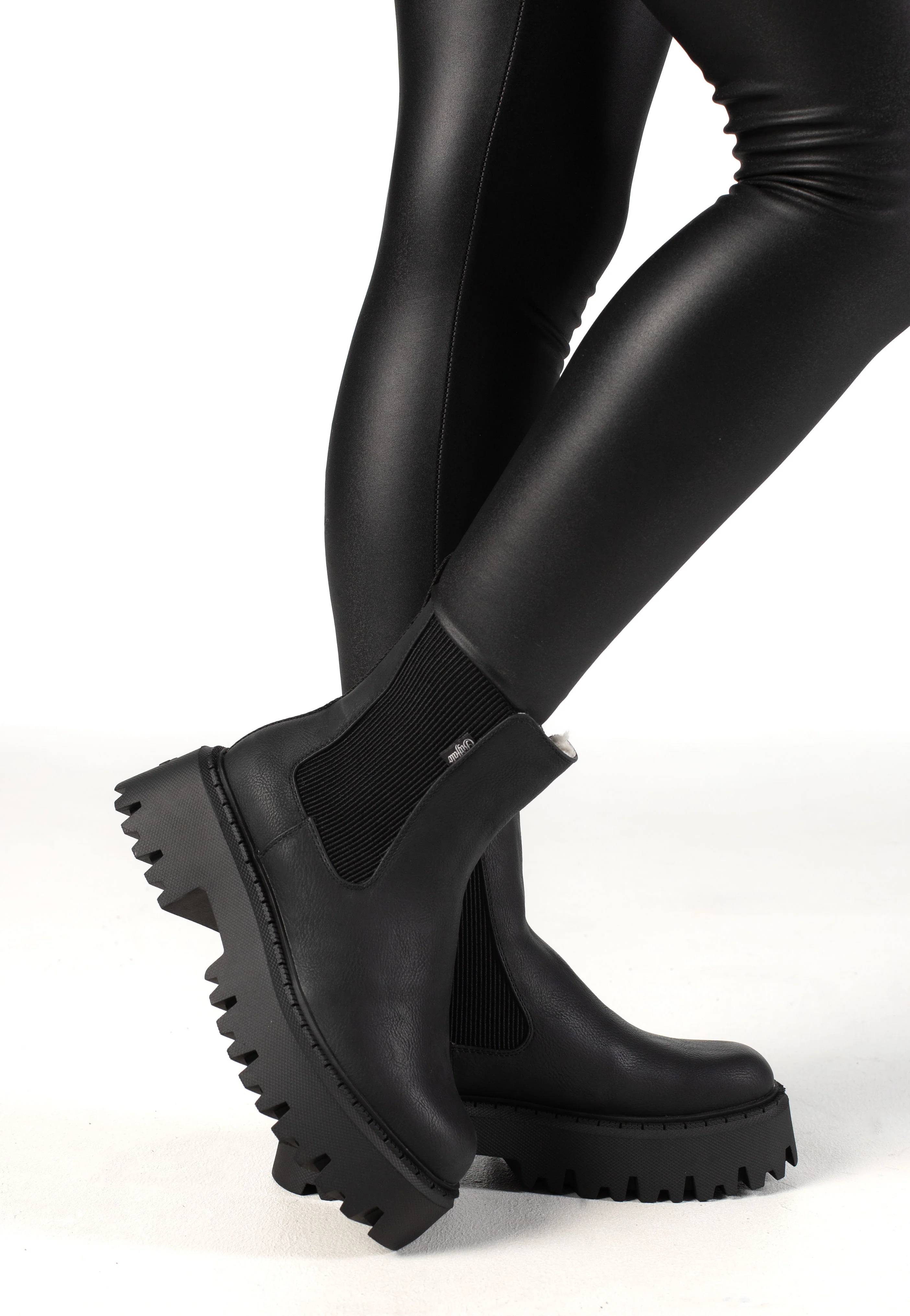 Aspen Chelsea Warm Vegan Nappa Black - Girl Shoes - Image 2