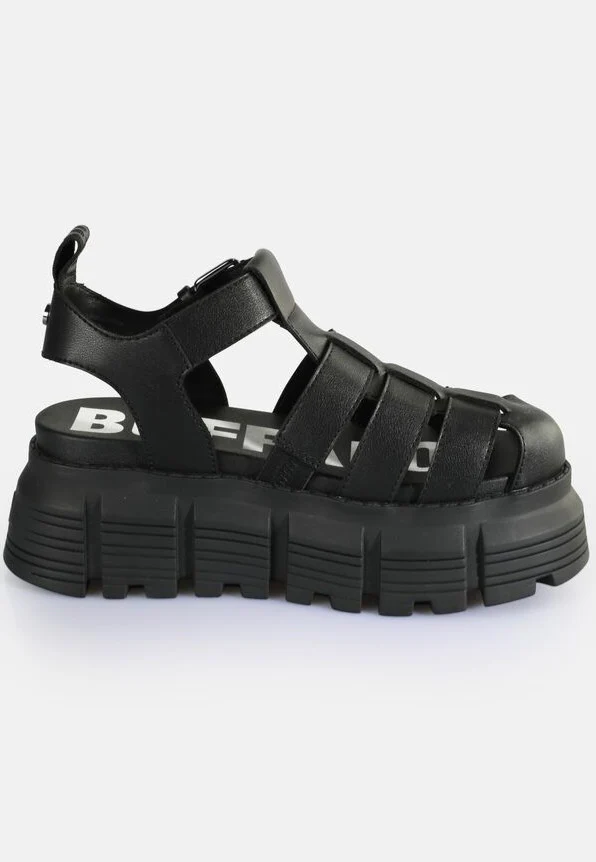 Ava Fisher Vegan Nappa Black - Girl Sandals - Image 2