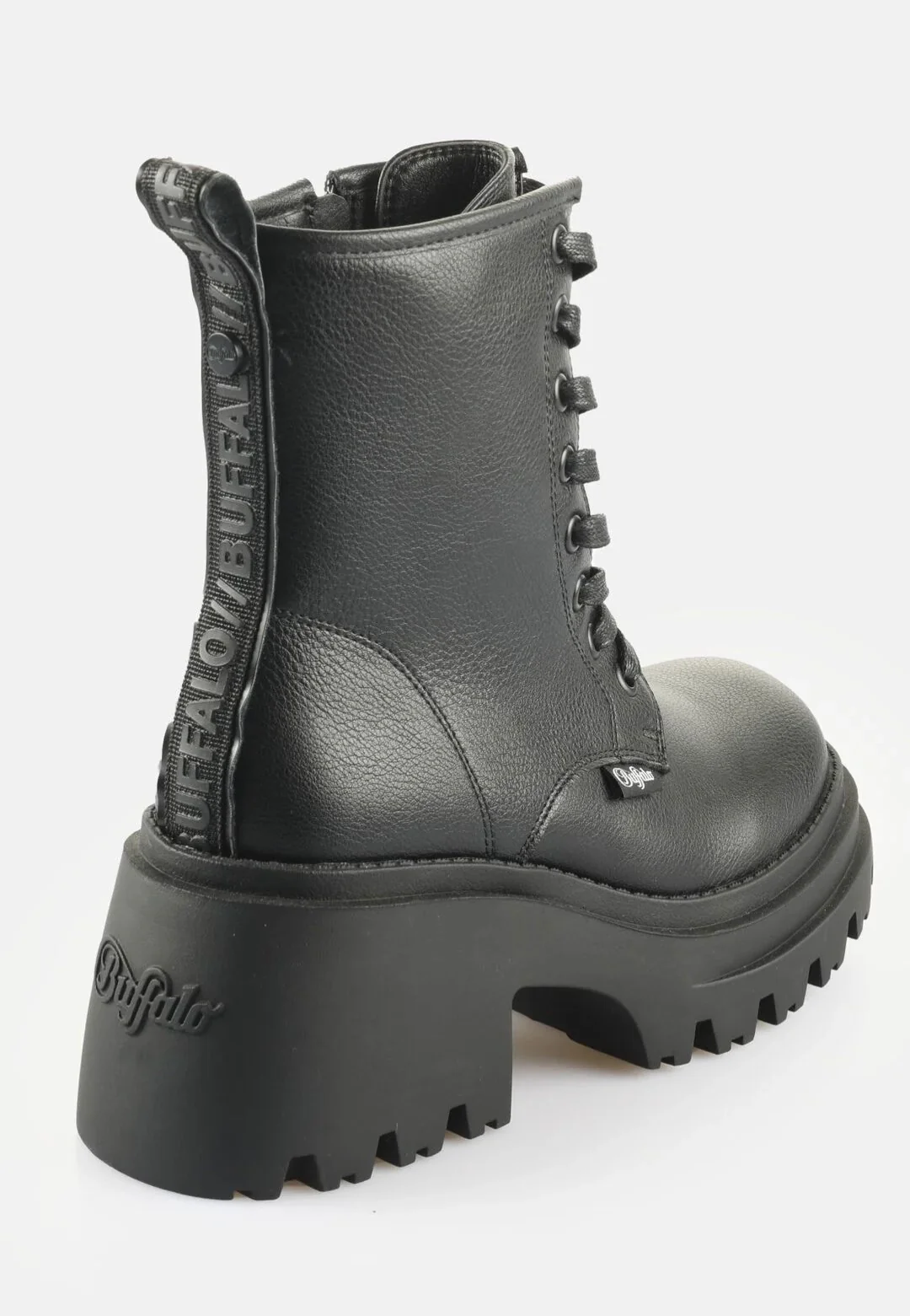 Braver Lace Up Vegan Nappa Black - Girl Shoes - Image 2