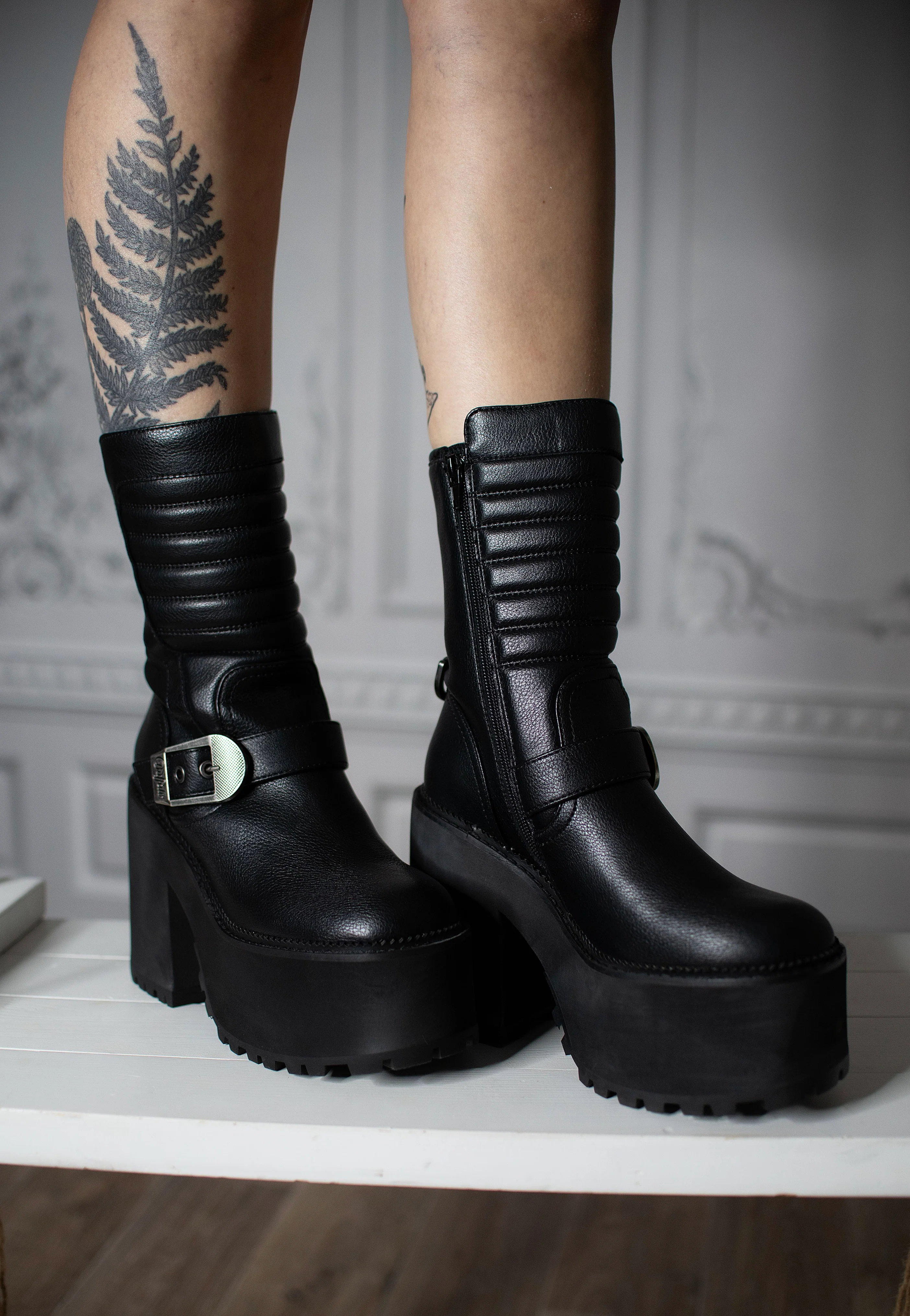 Killah Bike Zip Vegan Nappa Black - Girl Shoes