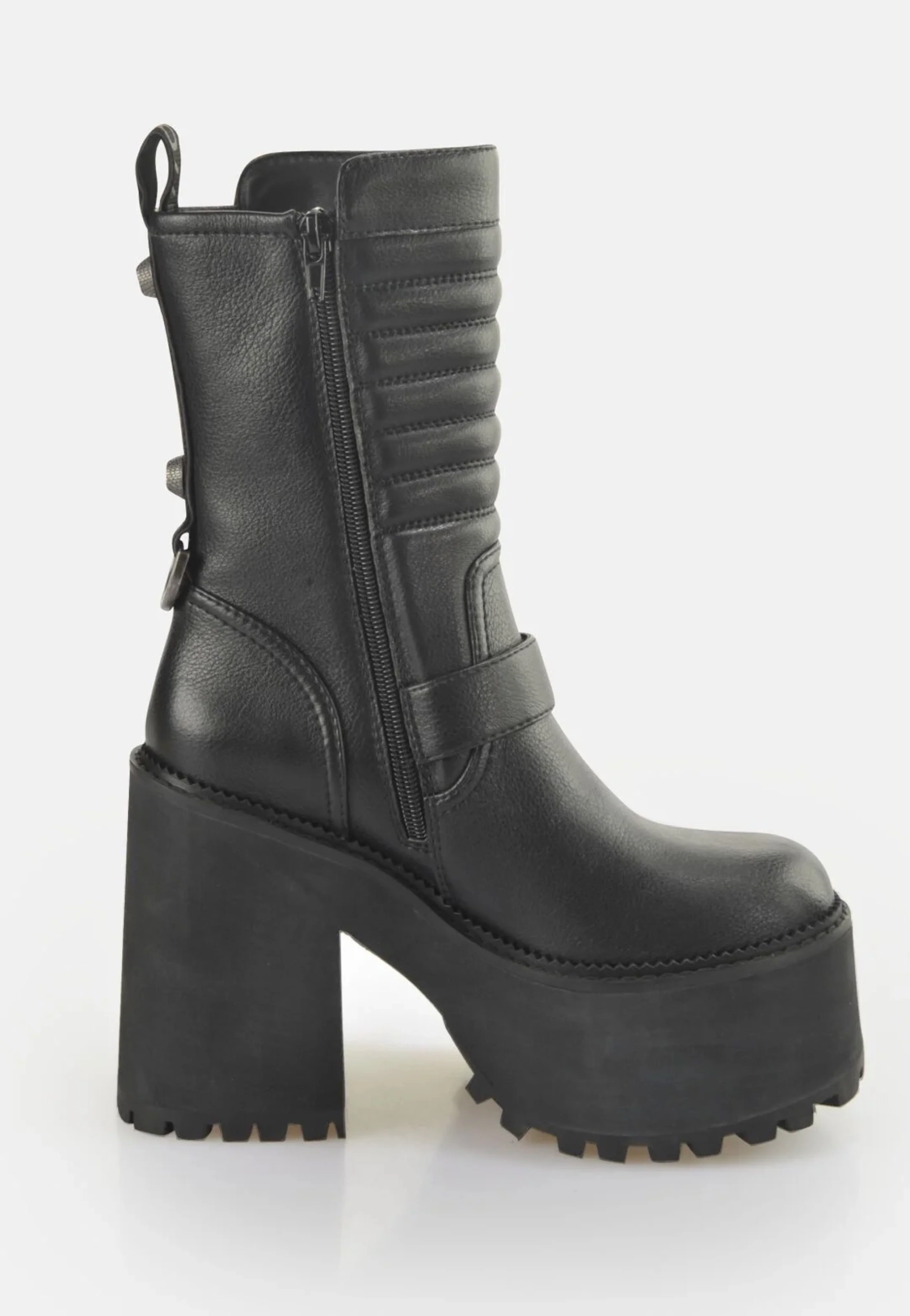 Killah Bike Zip Vegan Nappa Black - Girl Shoes - Image 6