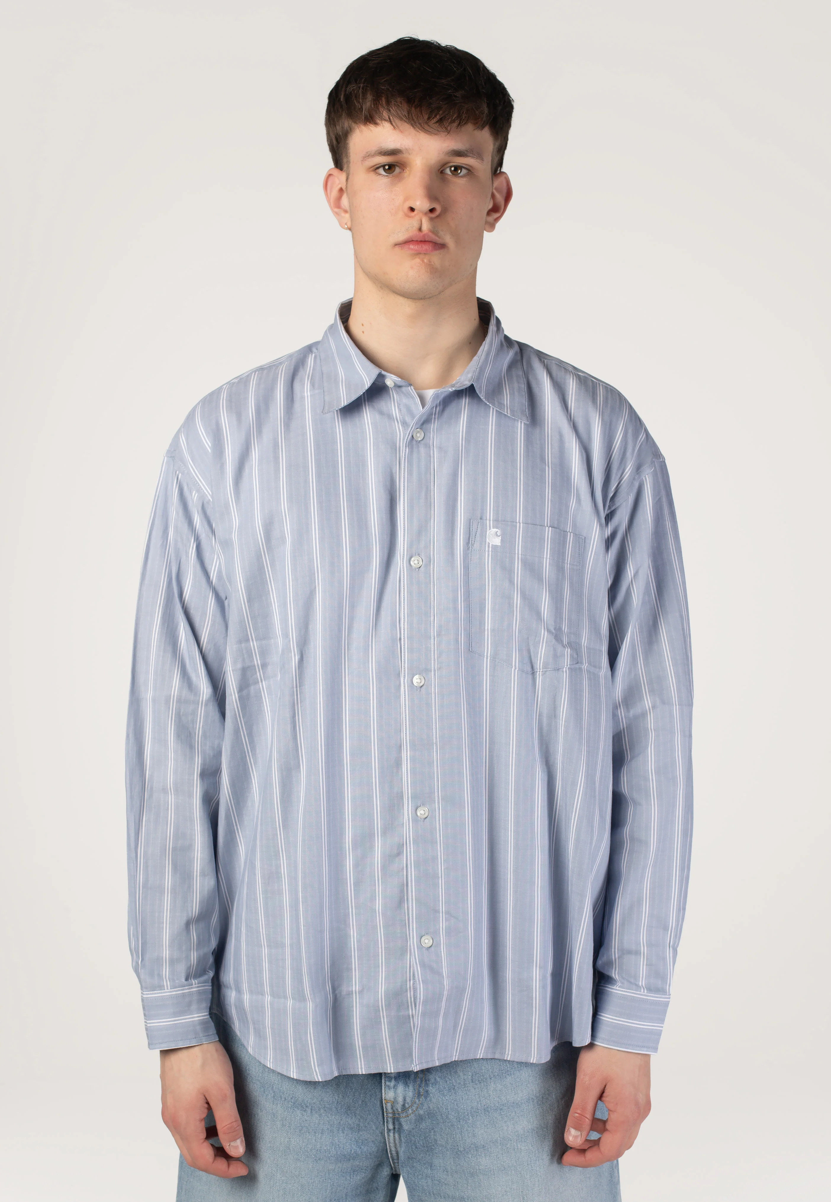 Beale Stripe/Gentle Blue/White - Shirt - Image 2