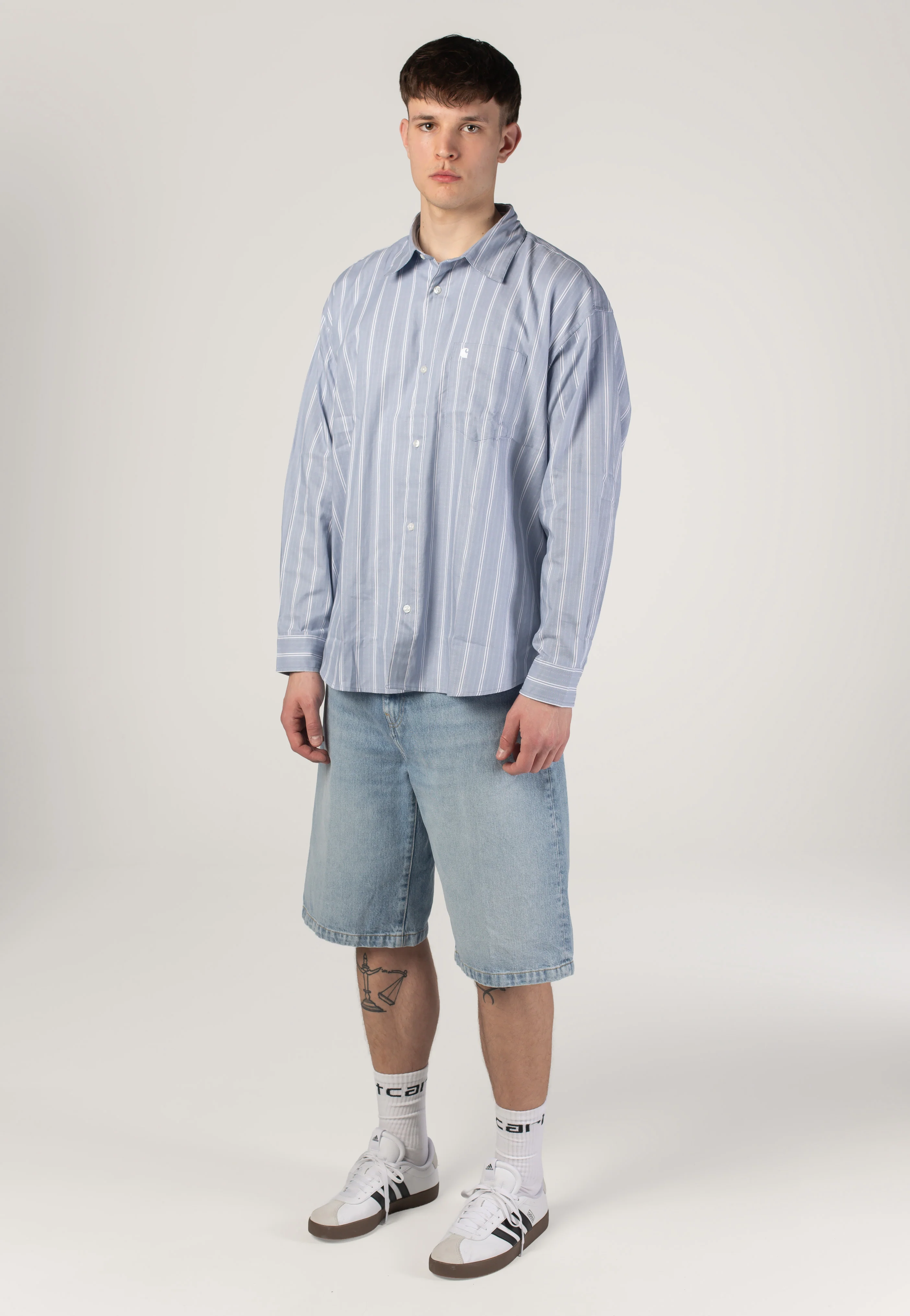 Beale Stripe/Gentle Blue/White - Shirt - Image 9