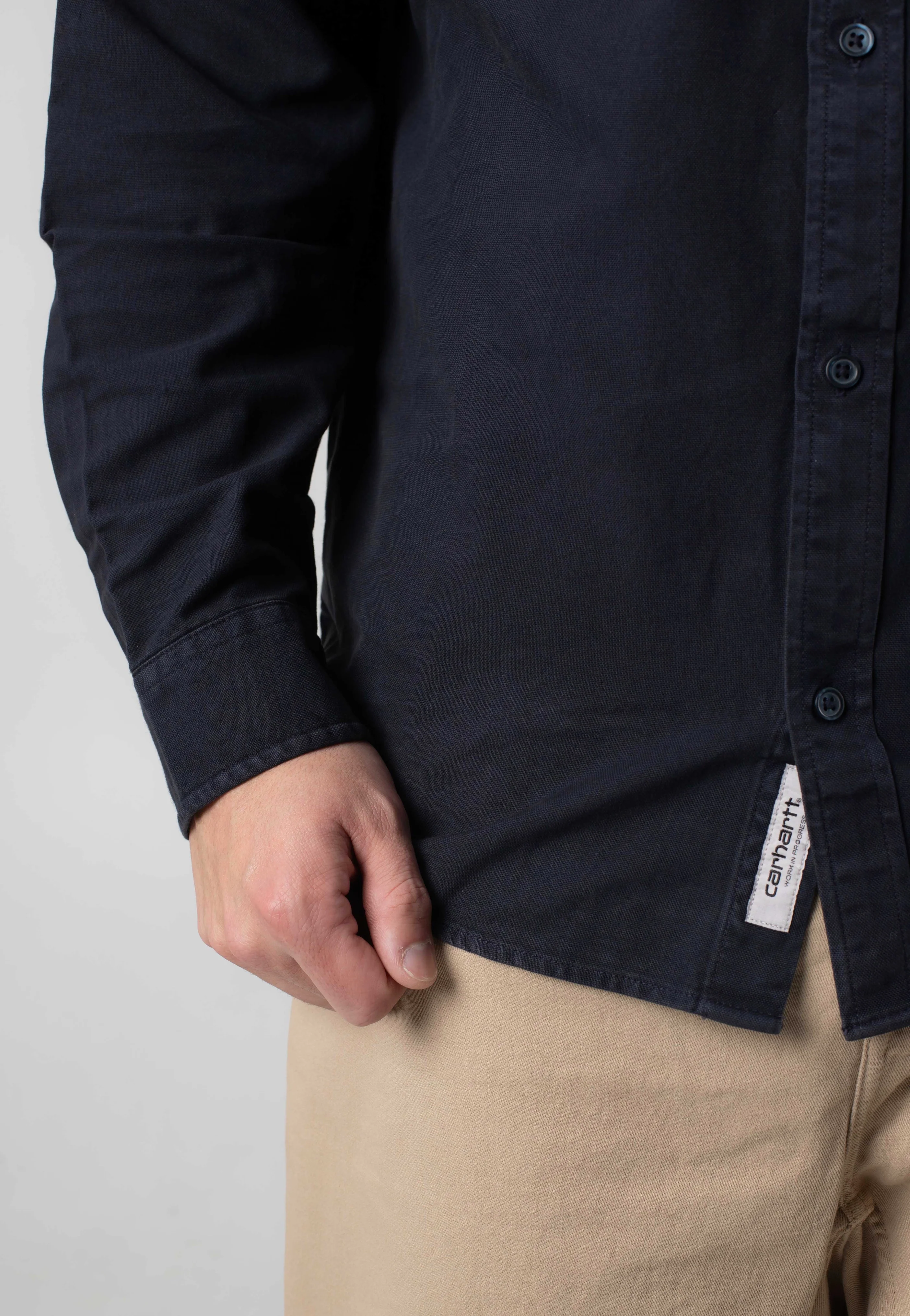 Bolton Garment Dyed Dark Navy - Shirt - Image 4