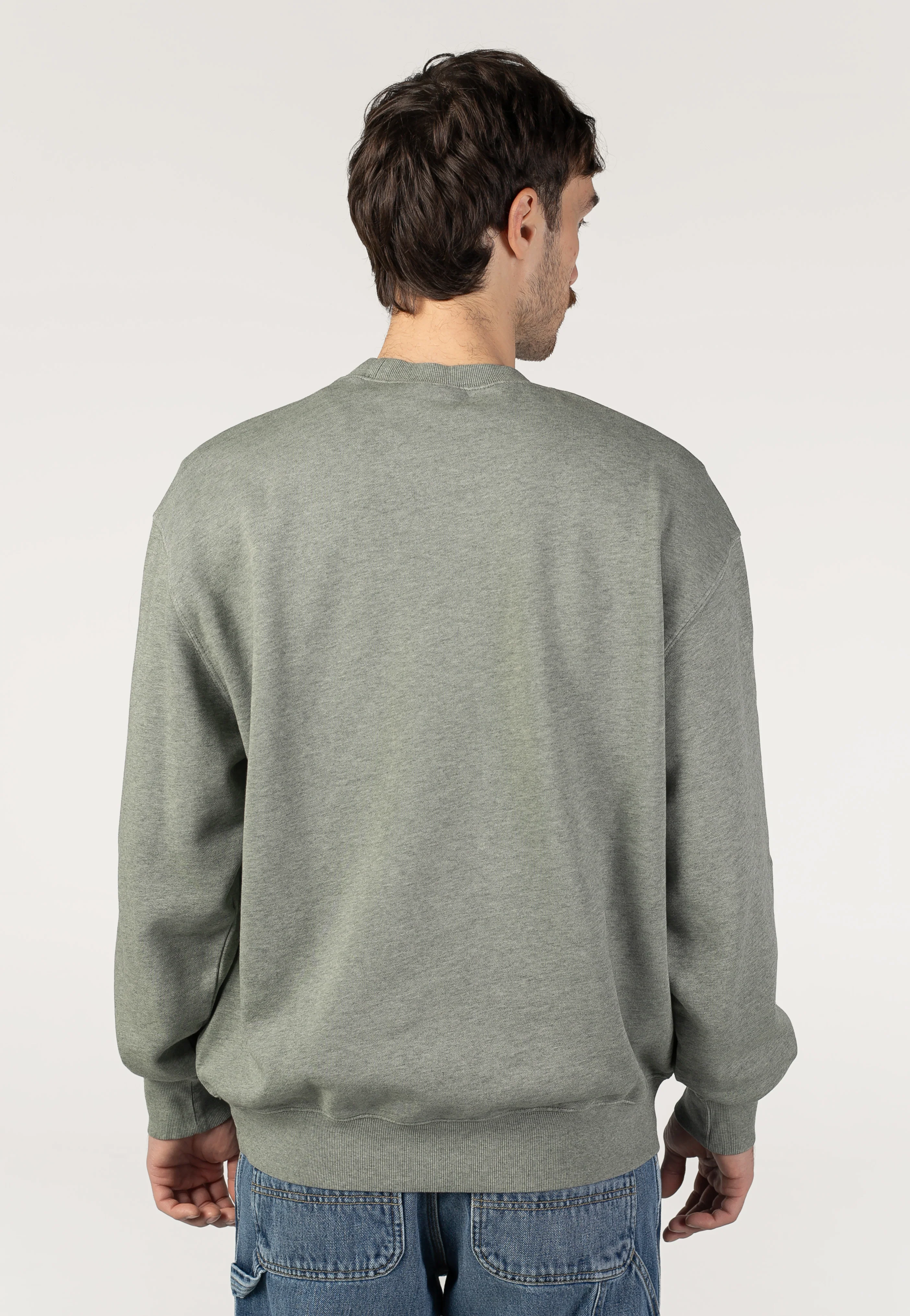 Caspian Garment Dyed Shady Green Heather - Sweater - Image 3