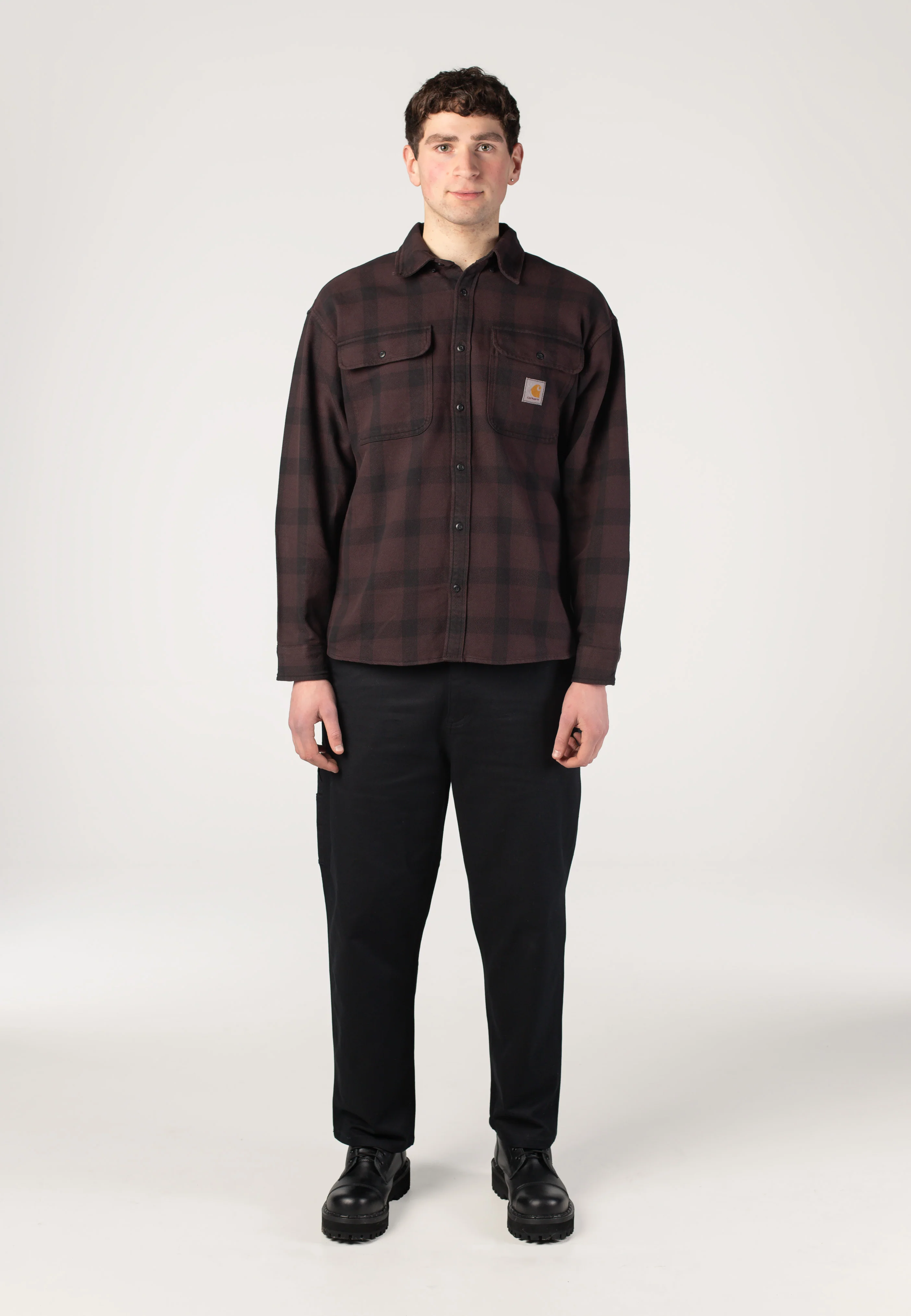 Edmands Check Natural/Palisander - Shirt - Image 6