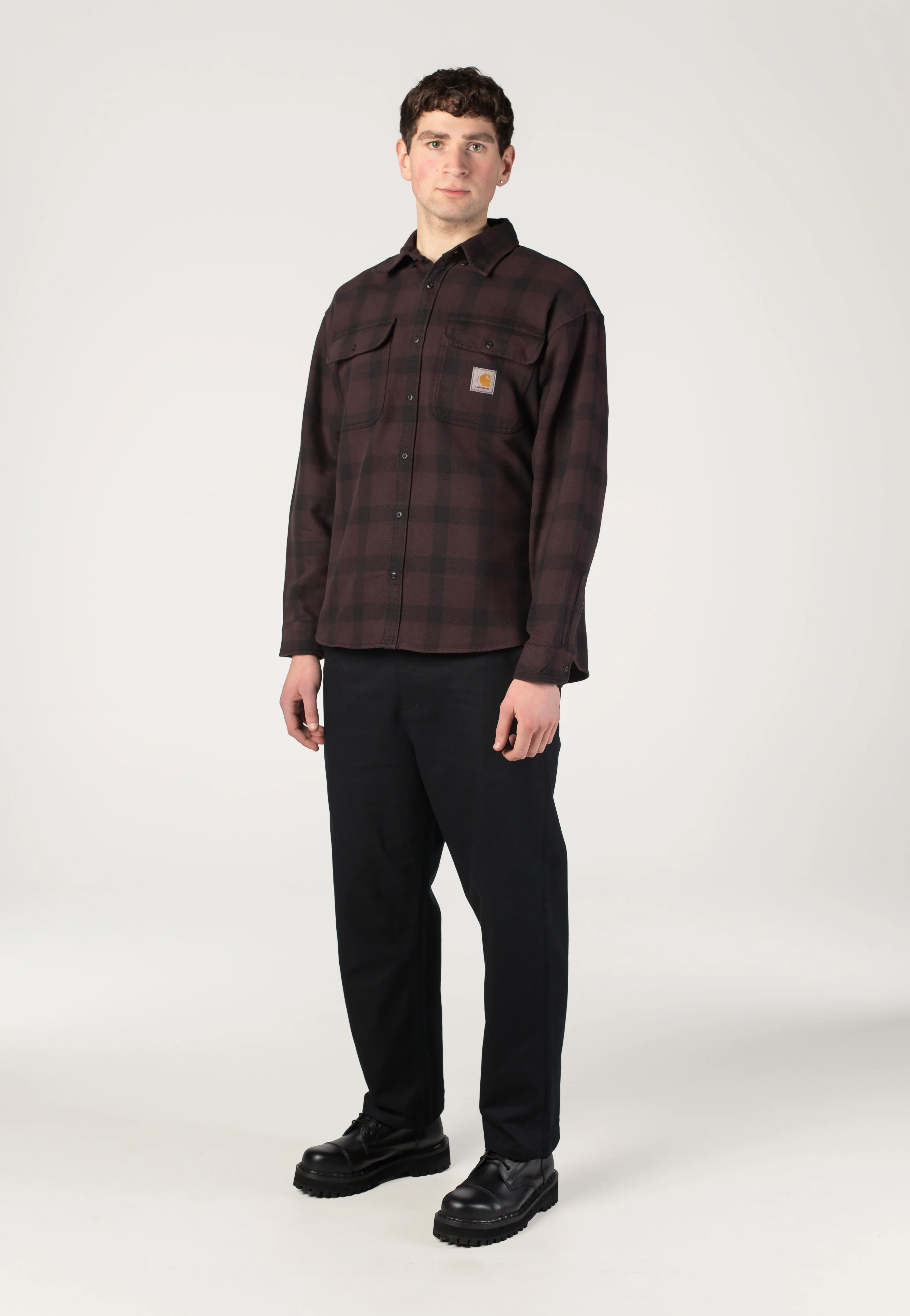 Edmands Check Natural/Palisander - Shirt - Image 8