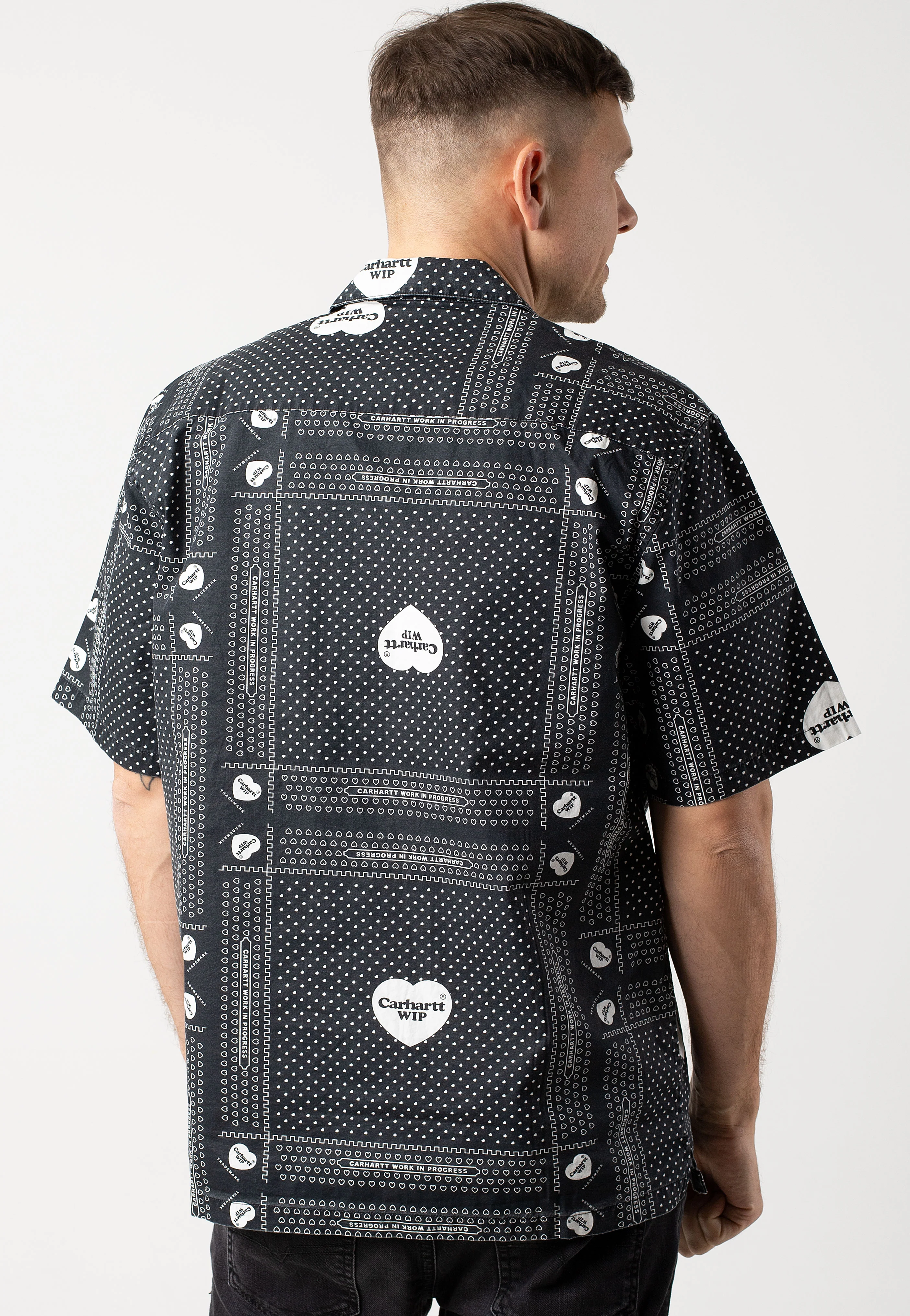 Heart Bandana Heart Bandana Print/Black - Shirt - Image 3