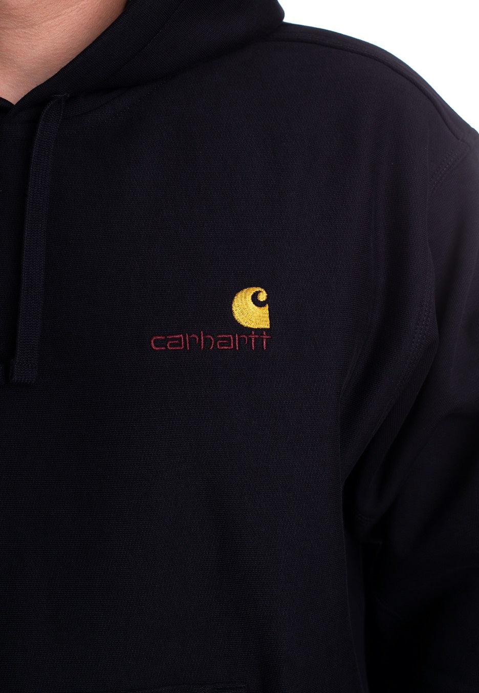 Hooded American Script Black - Hoodie - Image 2