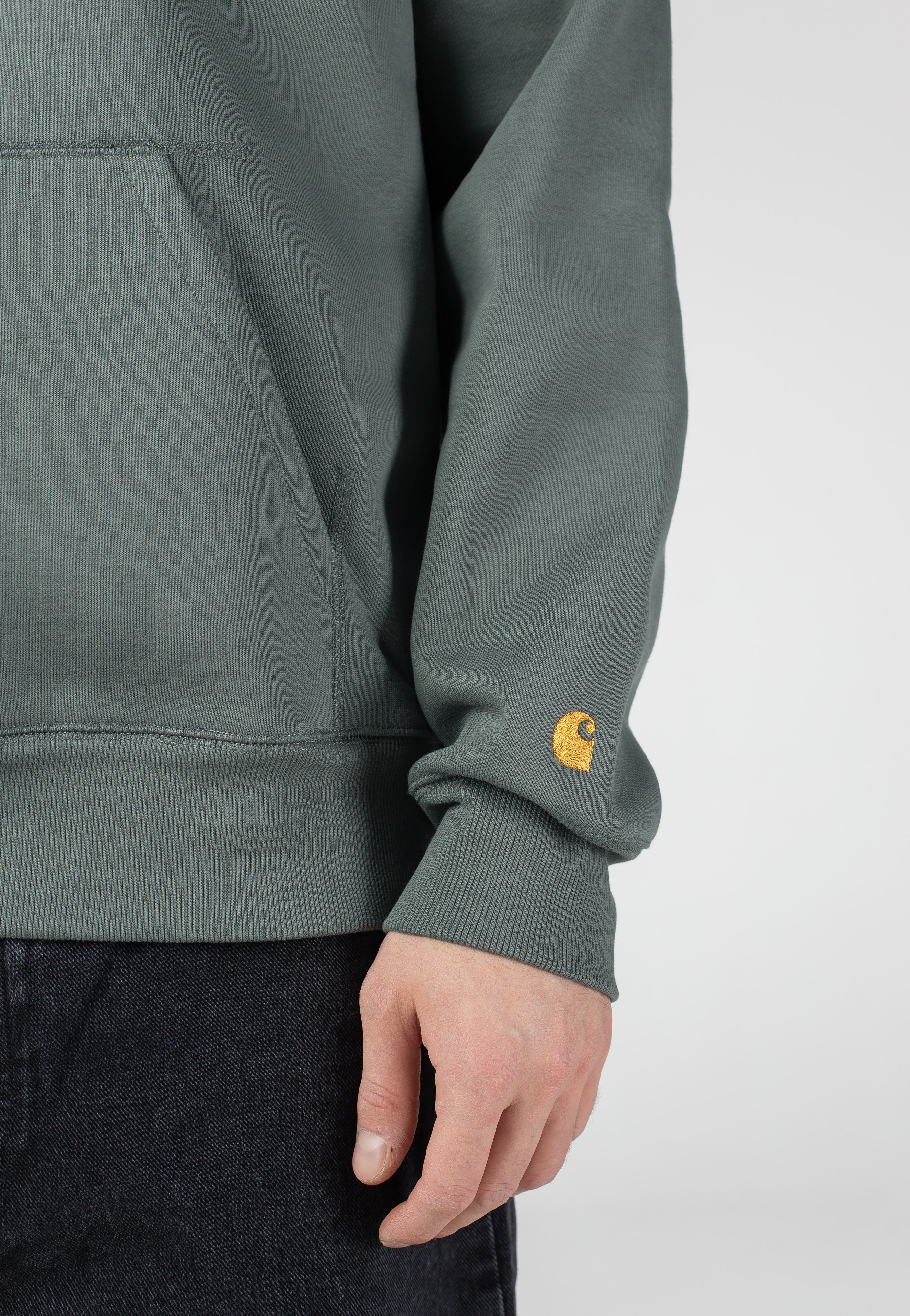 Hooded Chase Velvet Green/Gold - Hoodie - Image 4
