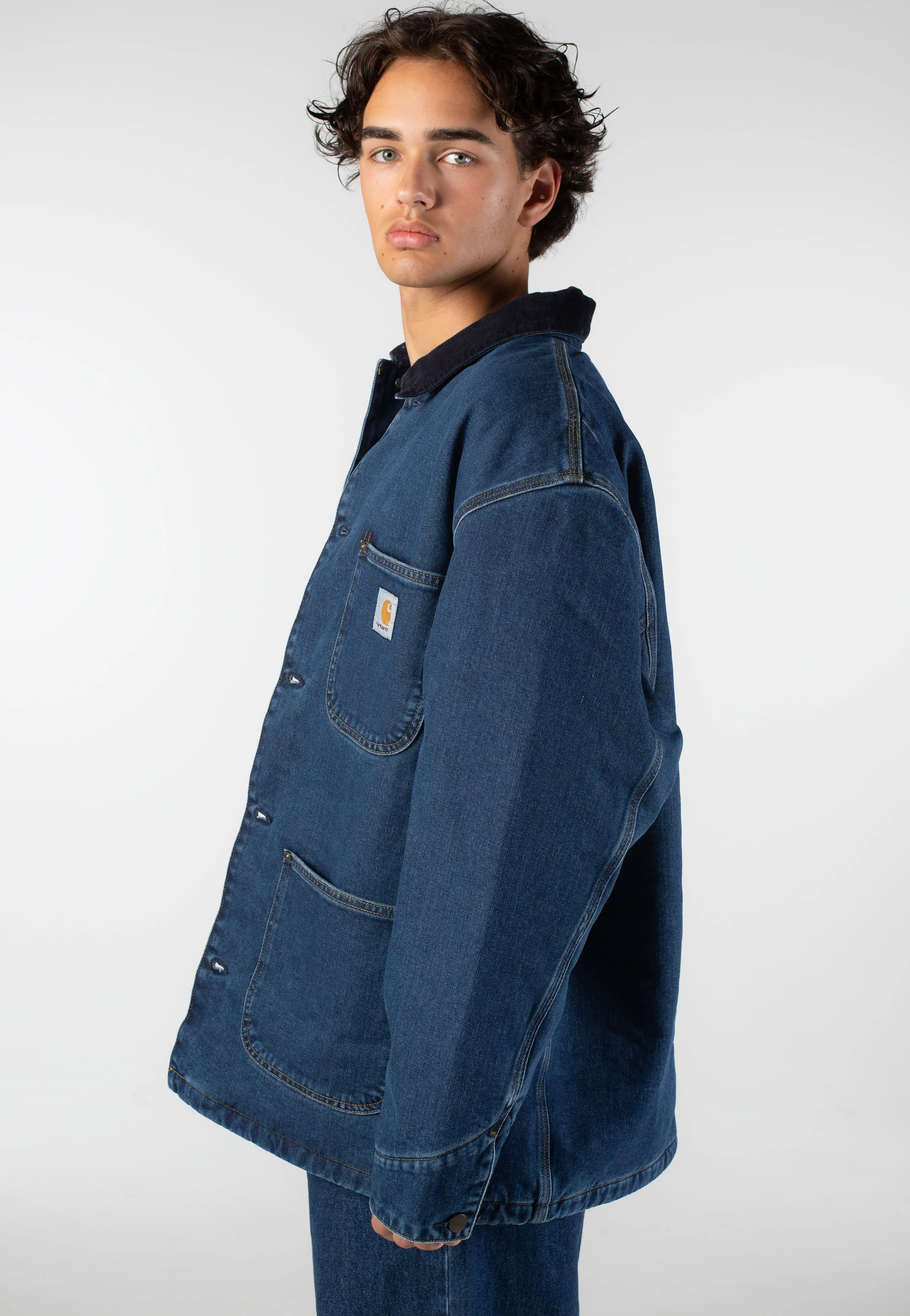 OG Chore Stone Washed Blue/Dark Navy - Jacket - Image 3