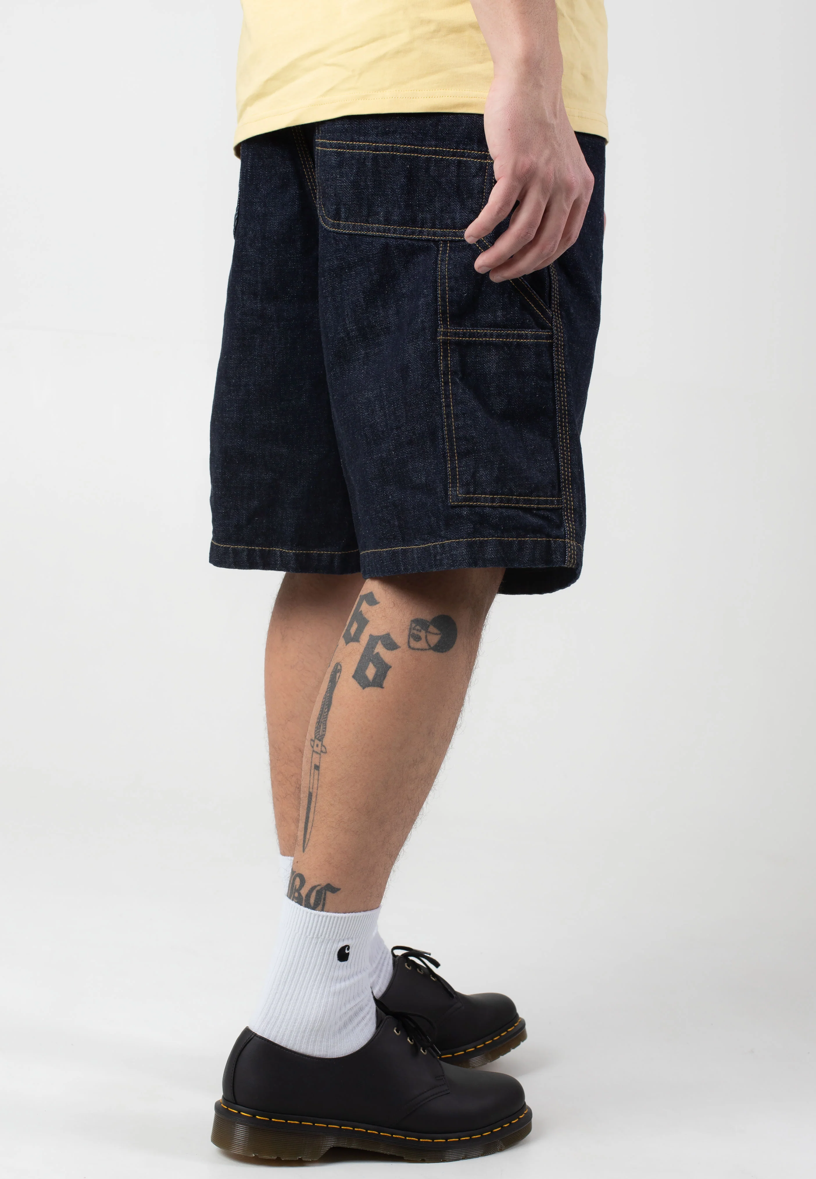OG Single Knee Rinsed Blue - Shorts - Image 4