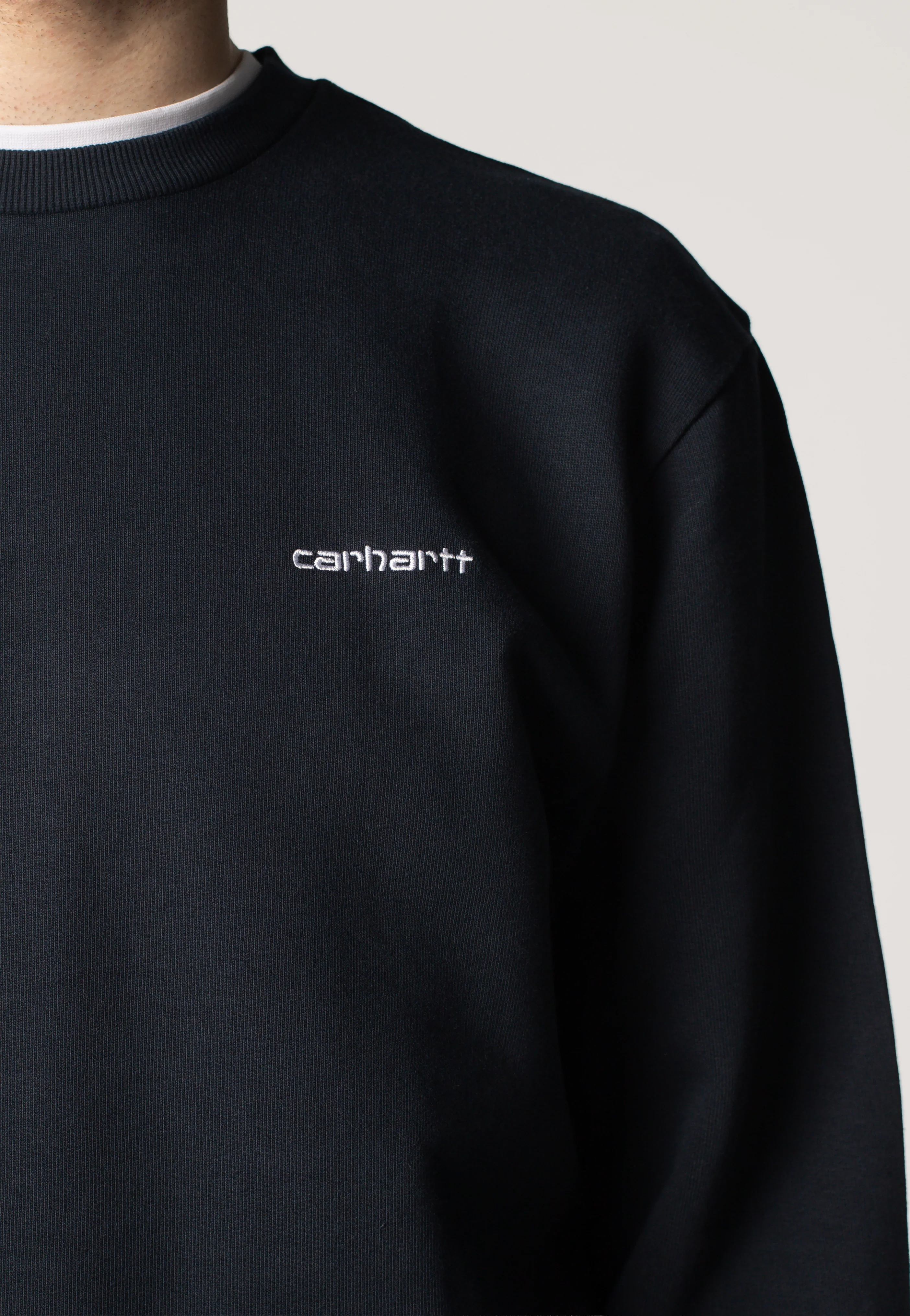 Script Embroidery Deep Night/White - Sweater - Image 3