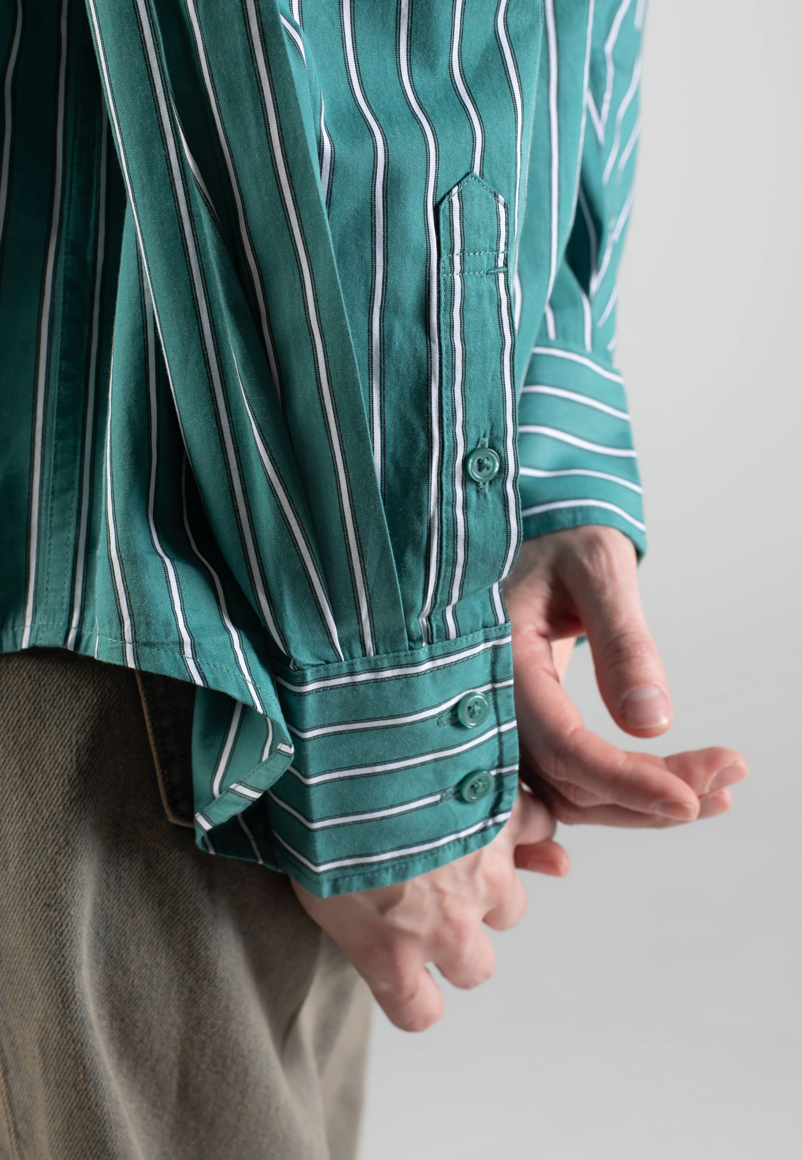 W' Grimsby Stripe Saguaro - Shirt - Image 4