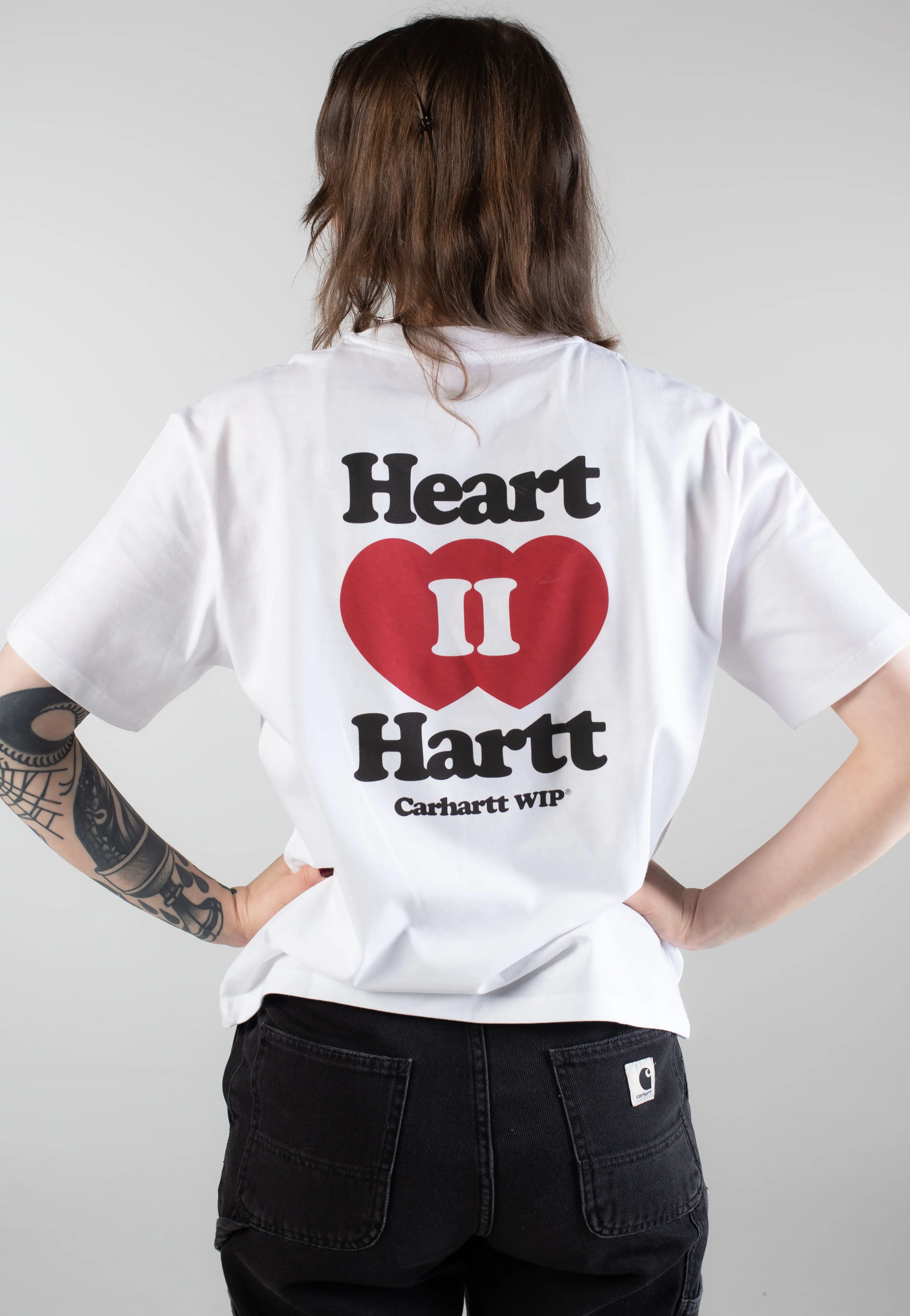 W' Heart II Hartt White - T-Shirt - Image 2