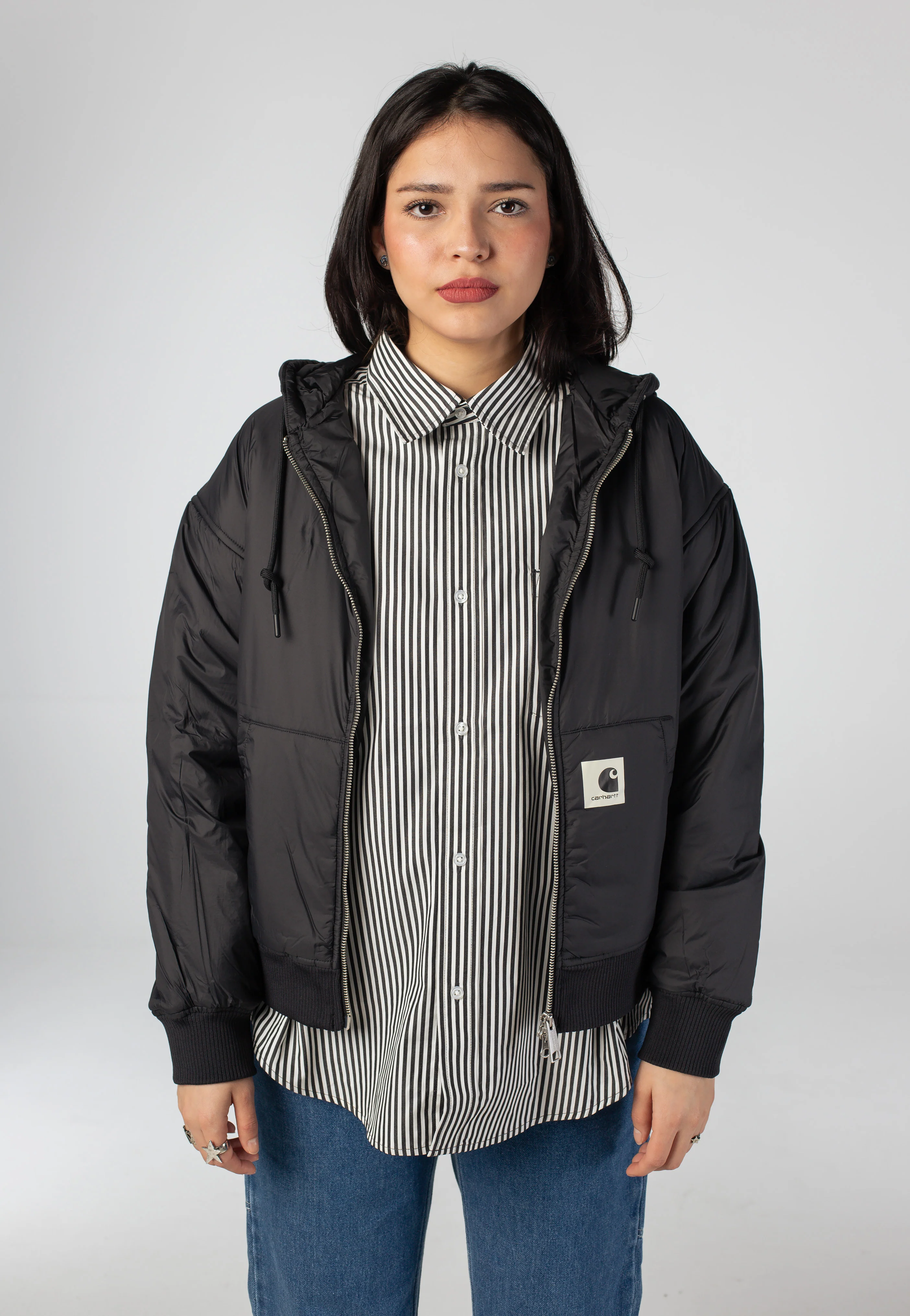 W' Hooded Gadd Black - Jacket - Image 2
