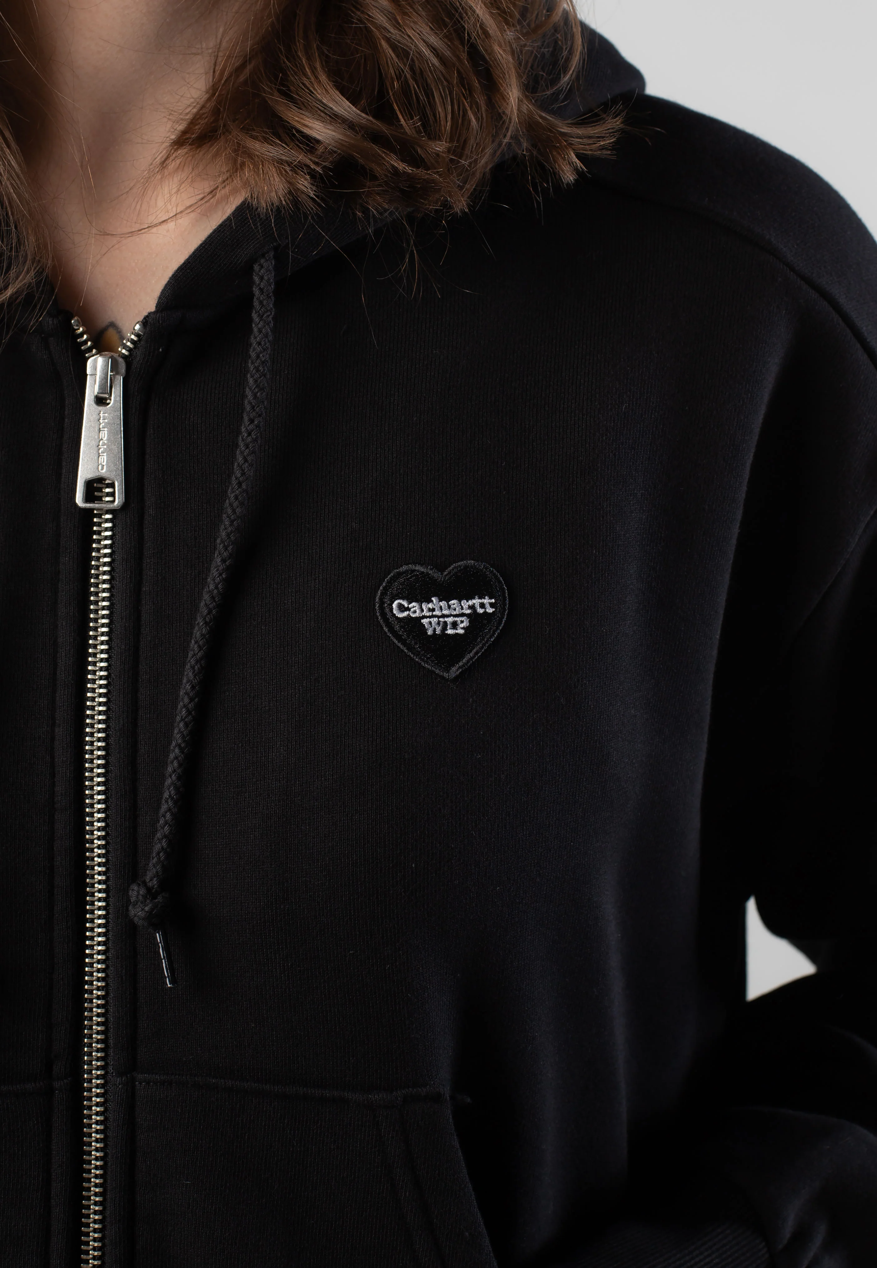 W' Hooded Heart II Hartt Black - Zipper - Image 4