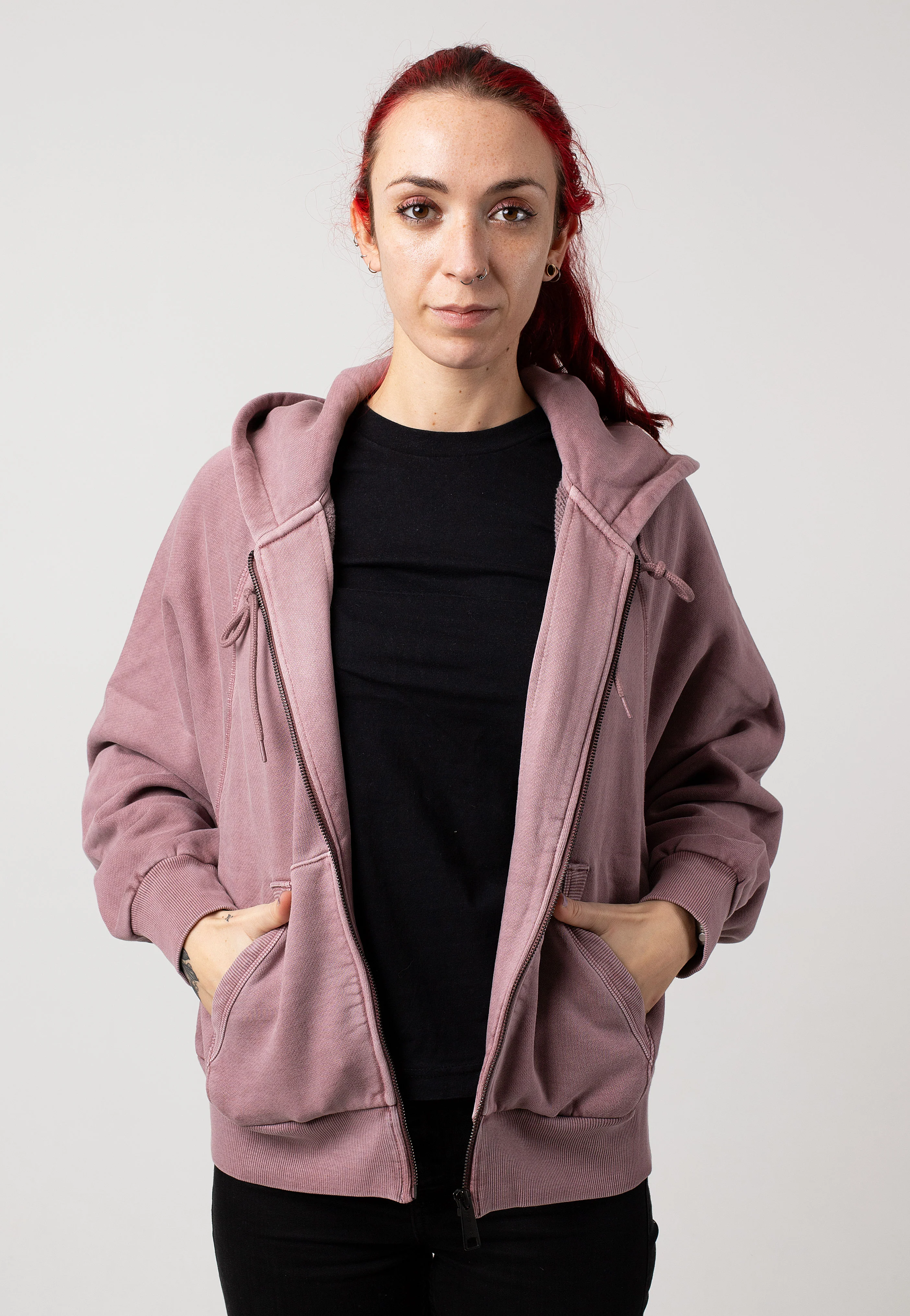 W' Hooded Taos Garment Dyed Daphne - Zipper - Image 2