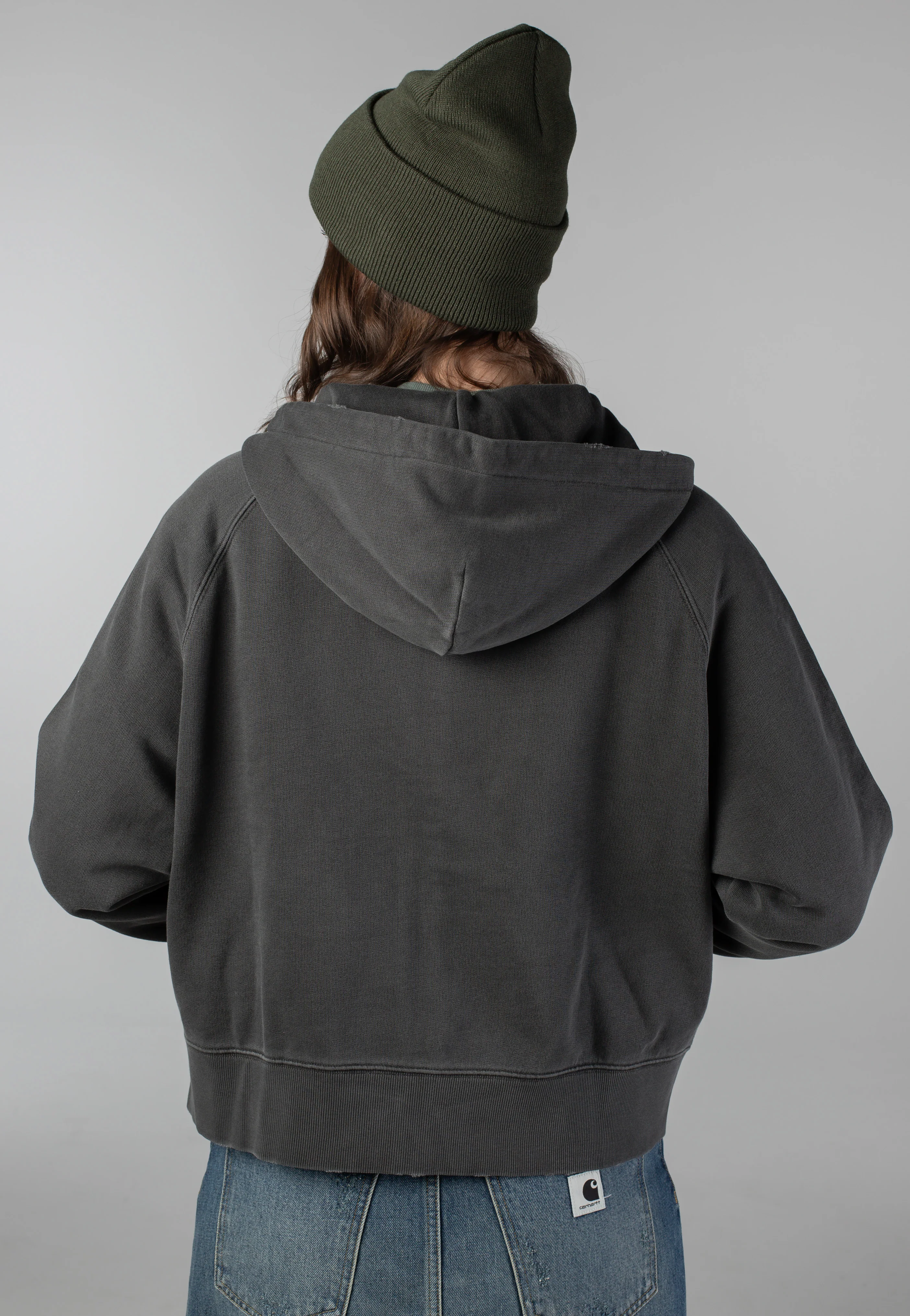 W' Hooded Torion Grind Wash Black - Jacket - Image 2
