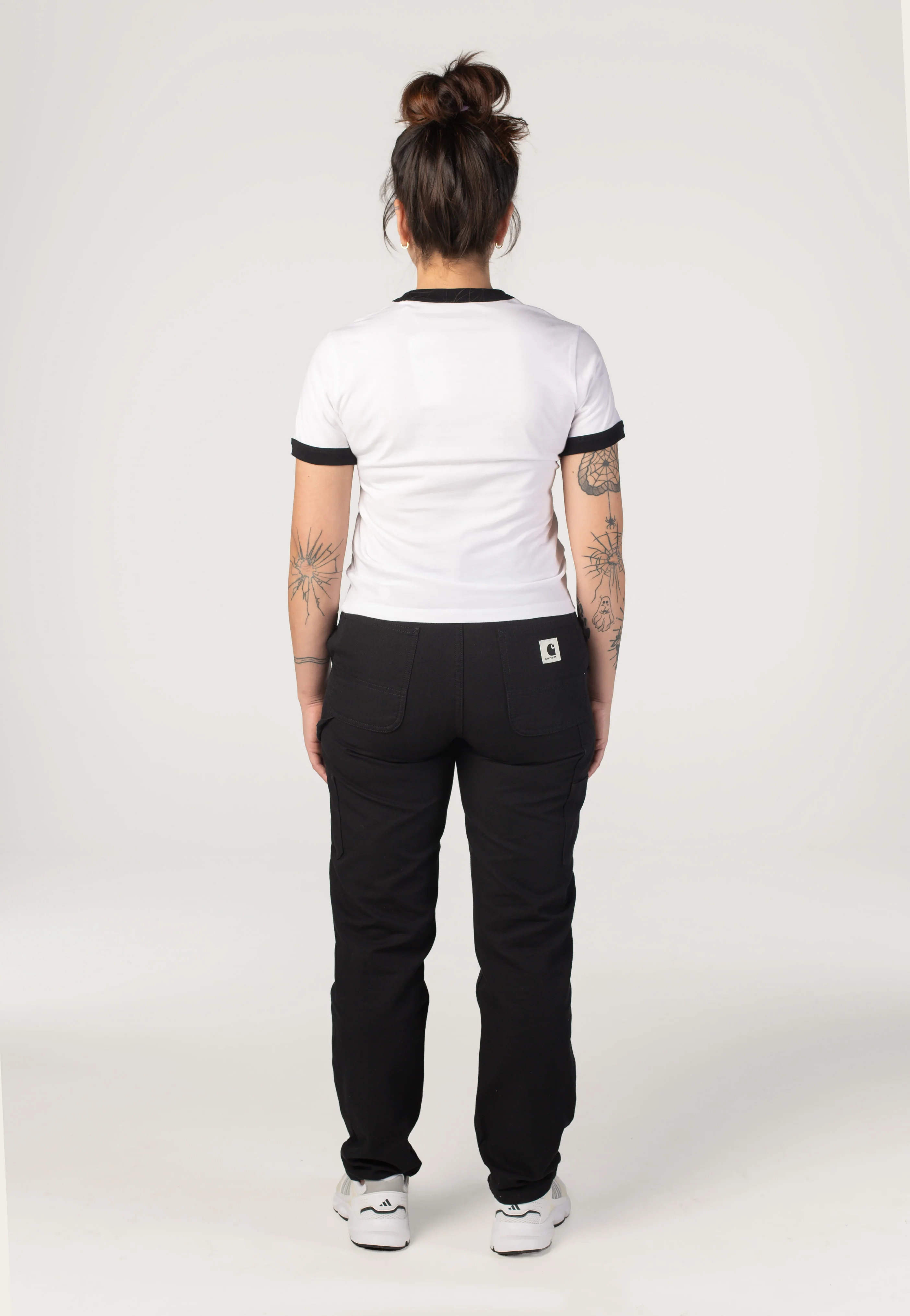 W' IP Ringer White/Black - T-Shirt - Image 4
