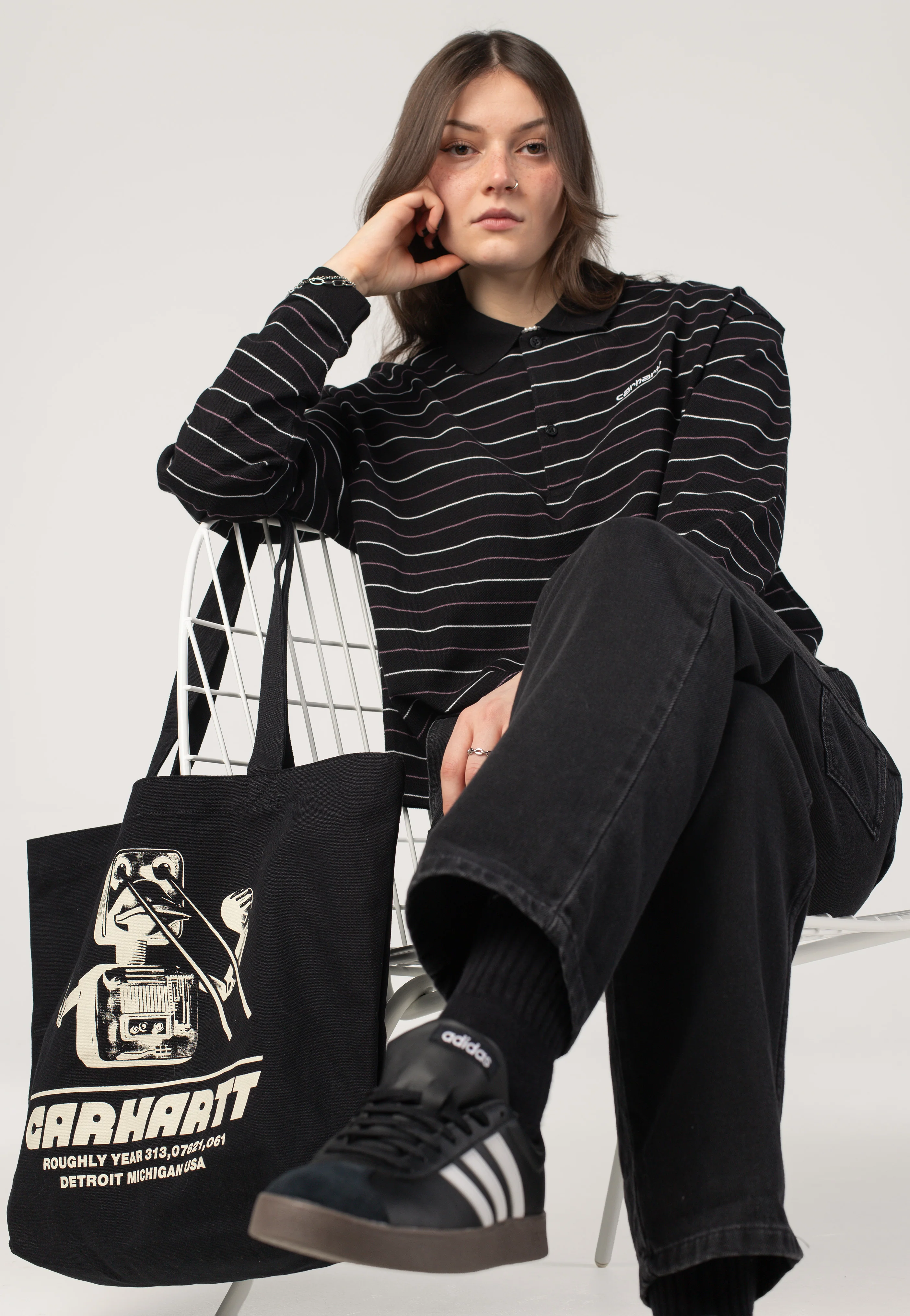 W' Mabel Stripe/Black - Longsleeve - Image 2