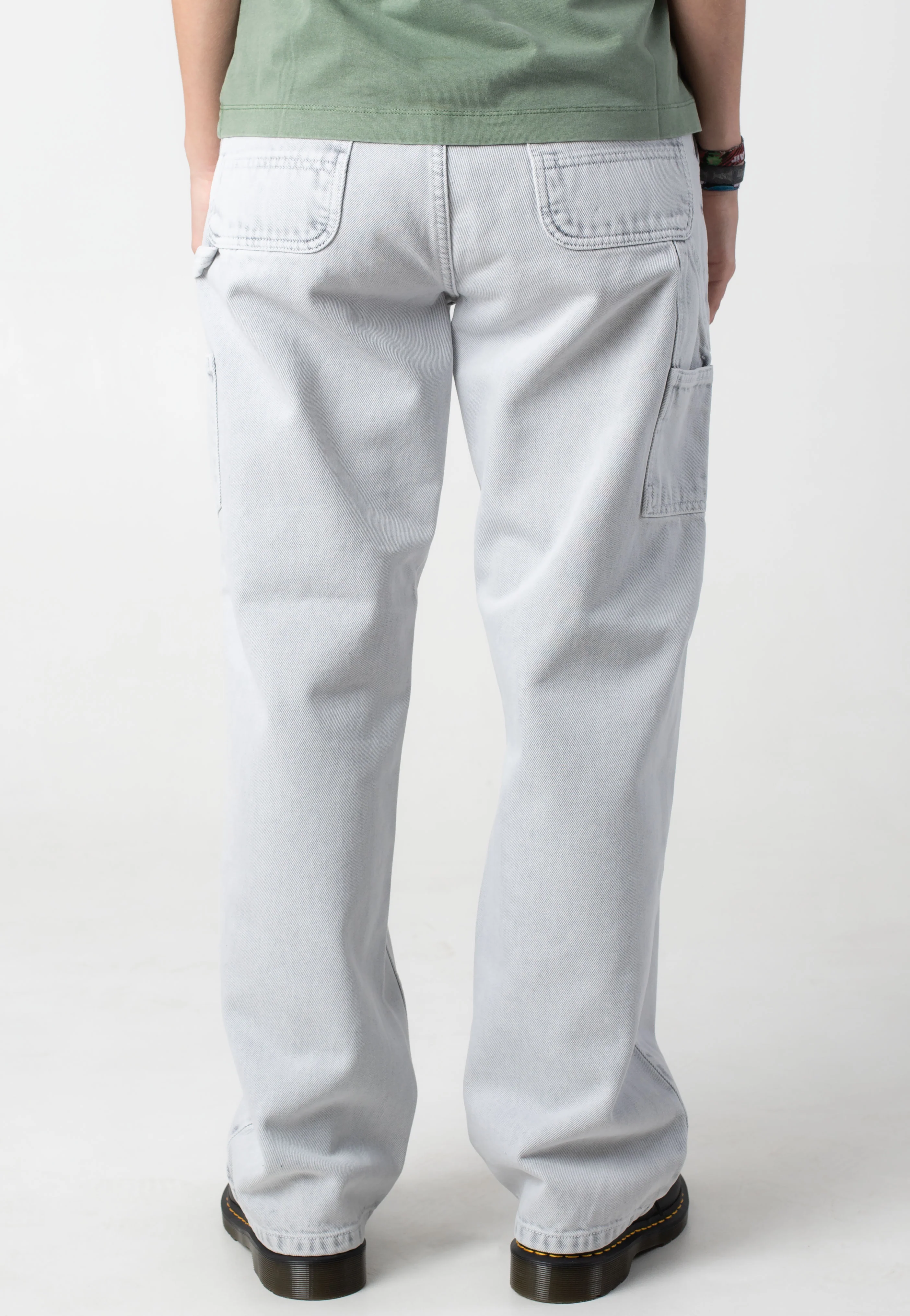 W' Pierce Straight Black Chalk Wash - Pants - Image 3