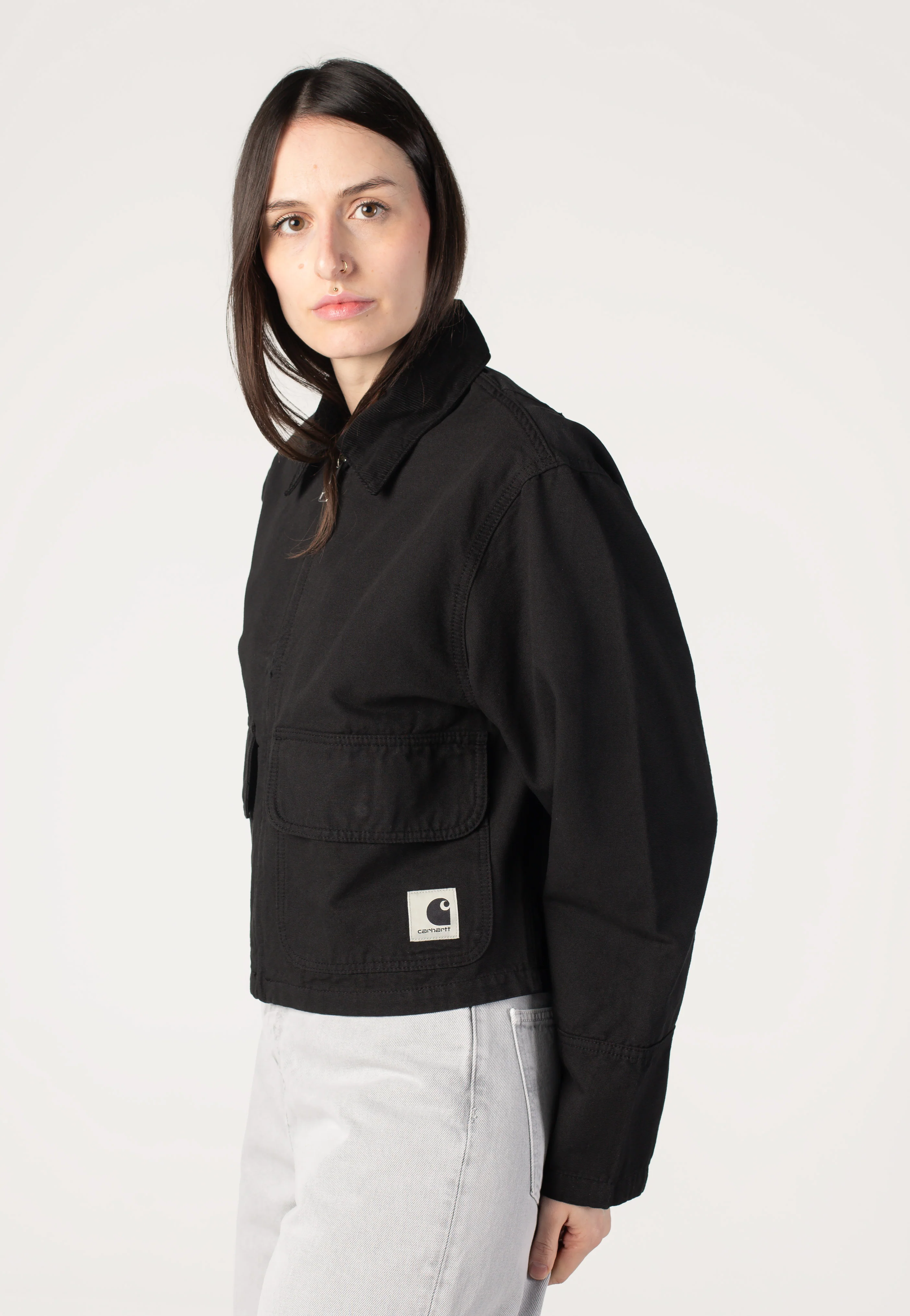 W' Prescott Garment Dyed Black/Black - Jacket - Image 2
