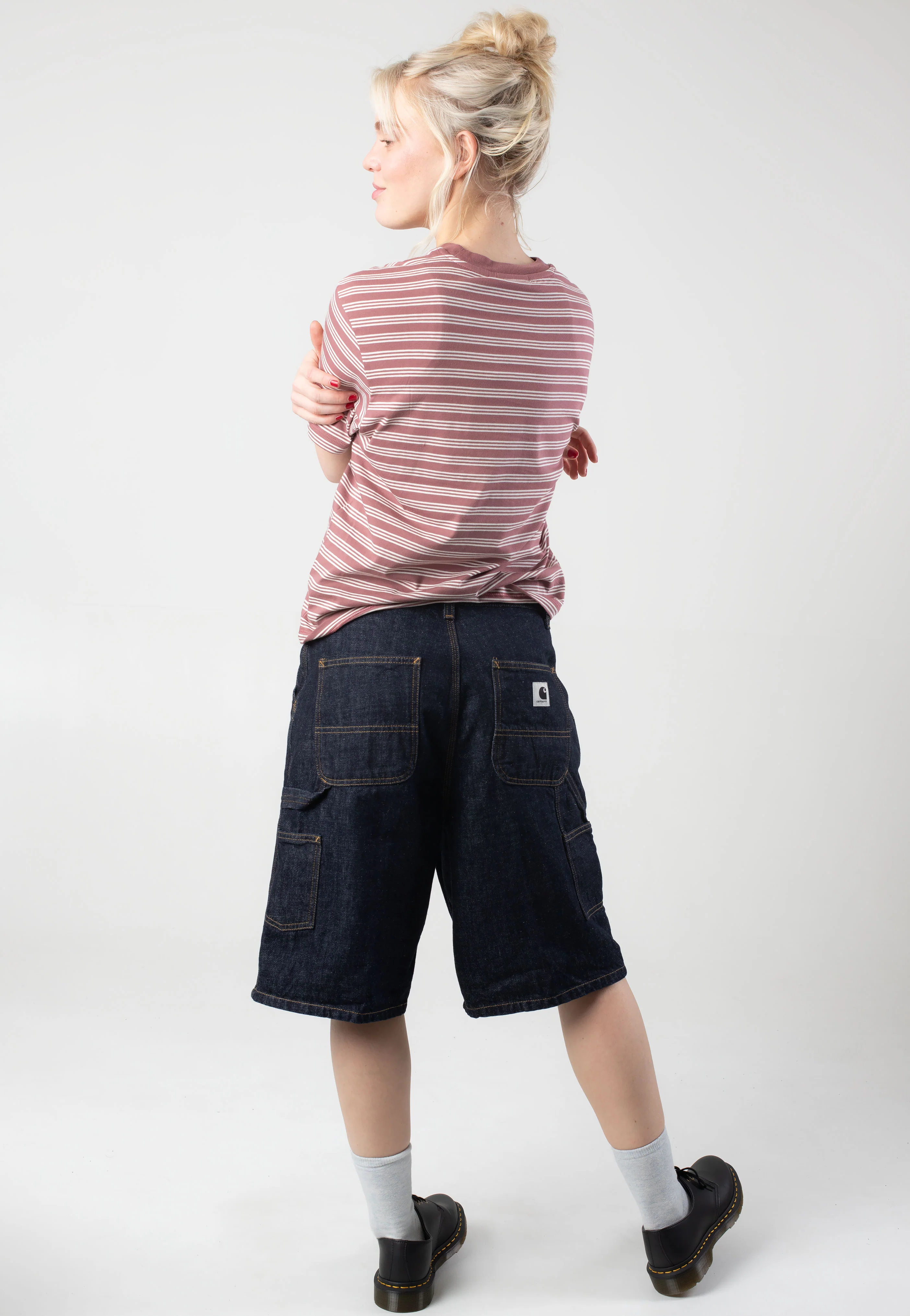 W' Sydney Sydney Stripe/Dusky Pink - T-Shirt - Image 4